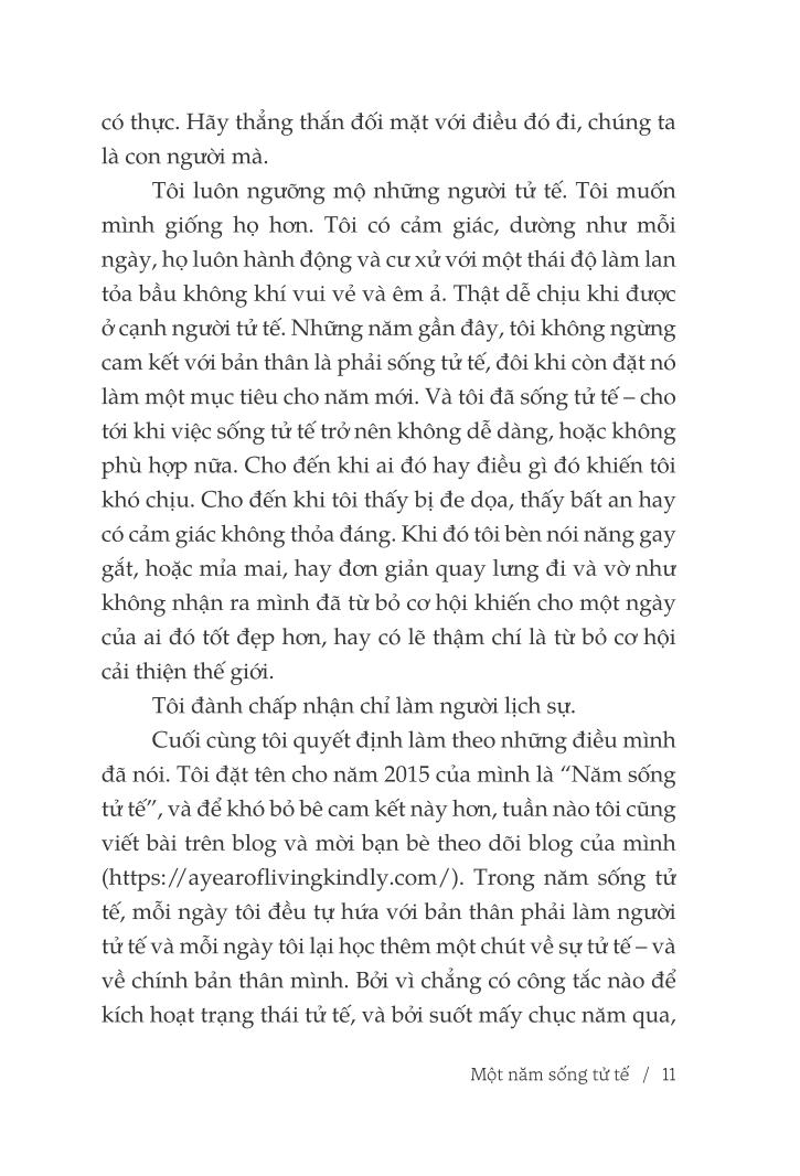 một năm sống tử tế