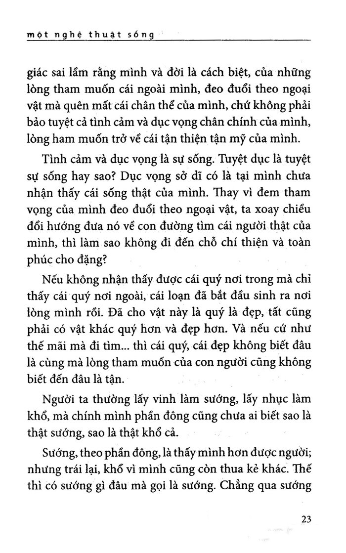 một nghệ thuật sống (tái bản 2022)