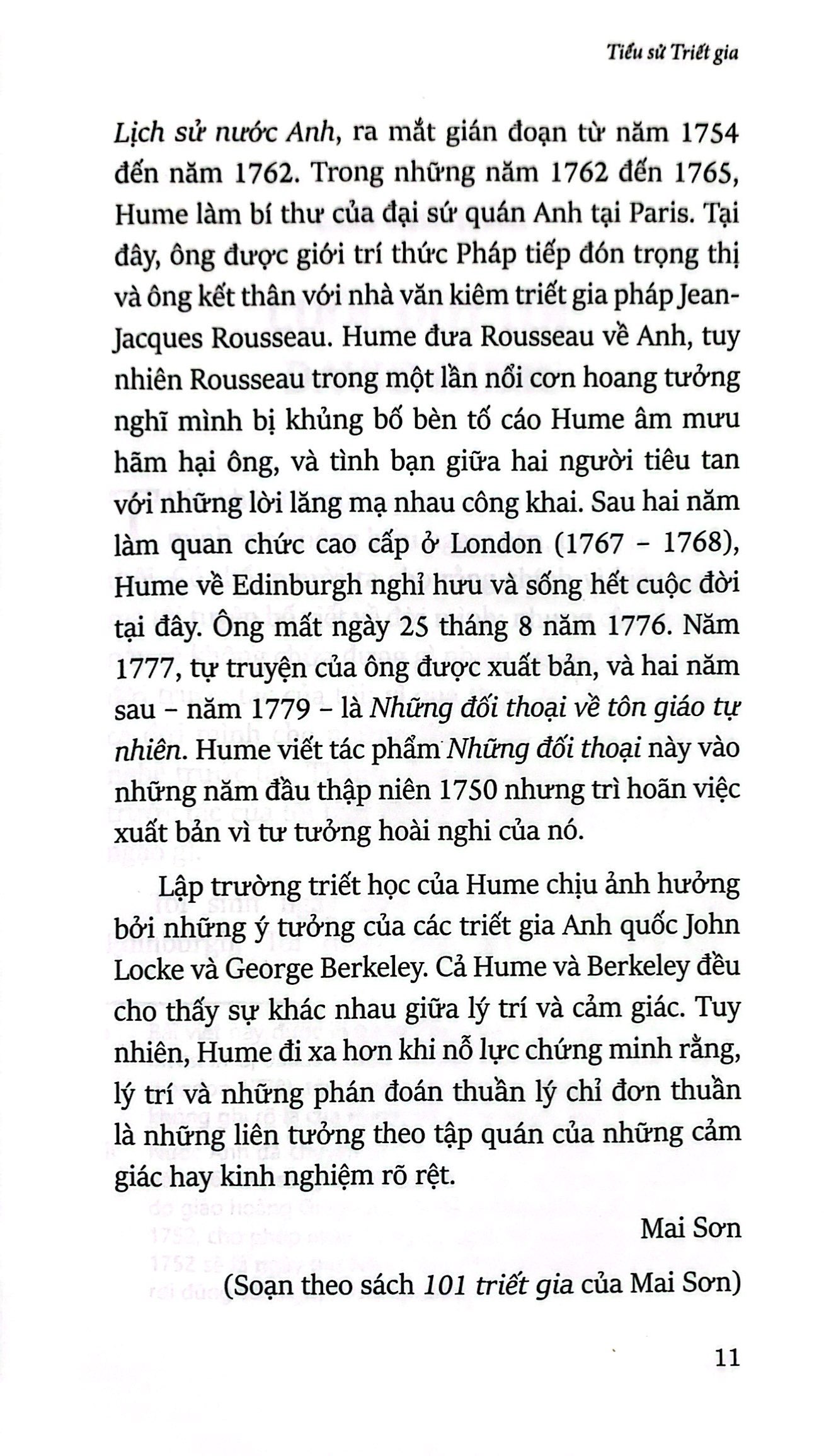 một nghiên cứu về giác tính con người - an enquiry concerning human understanding