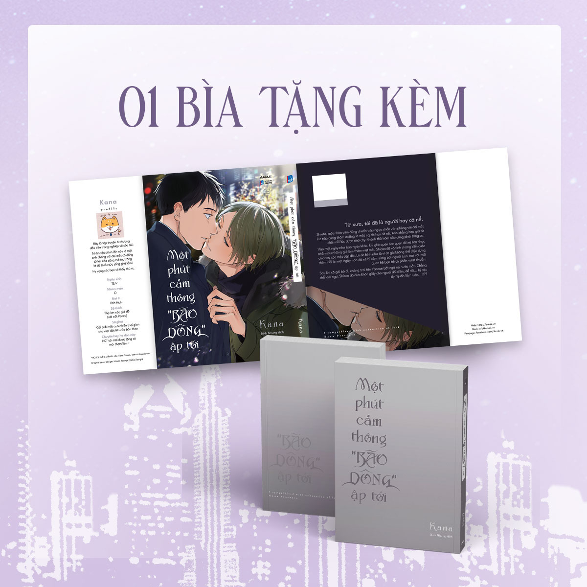 Một Phút Cảm Thông “Bão Dông” Ập Tới - Tặng Kèm Bìa Áo + Postcard Phủ Nhũ + Bookmark