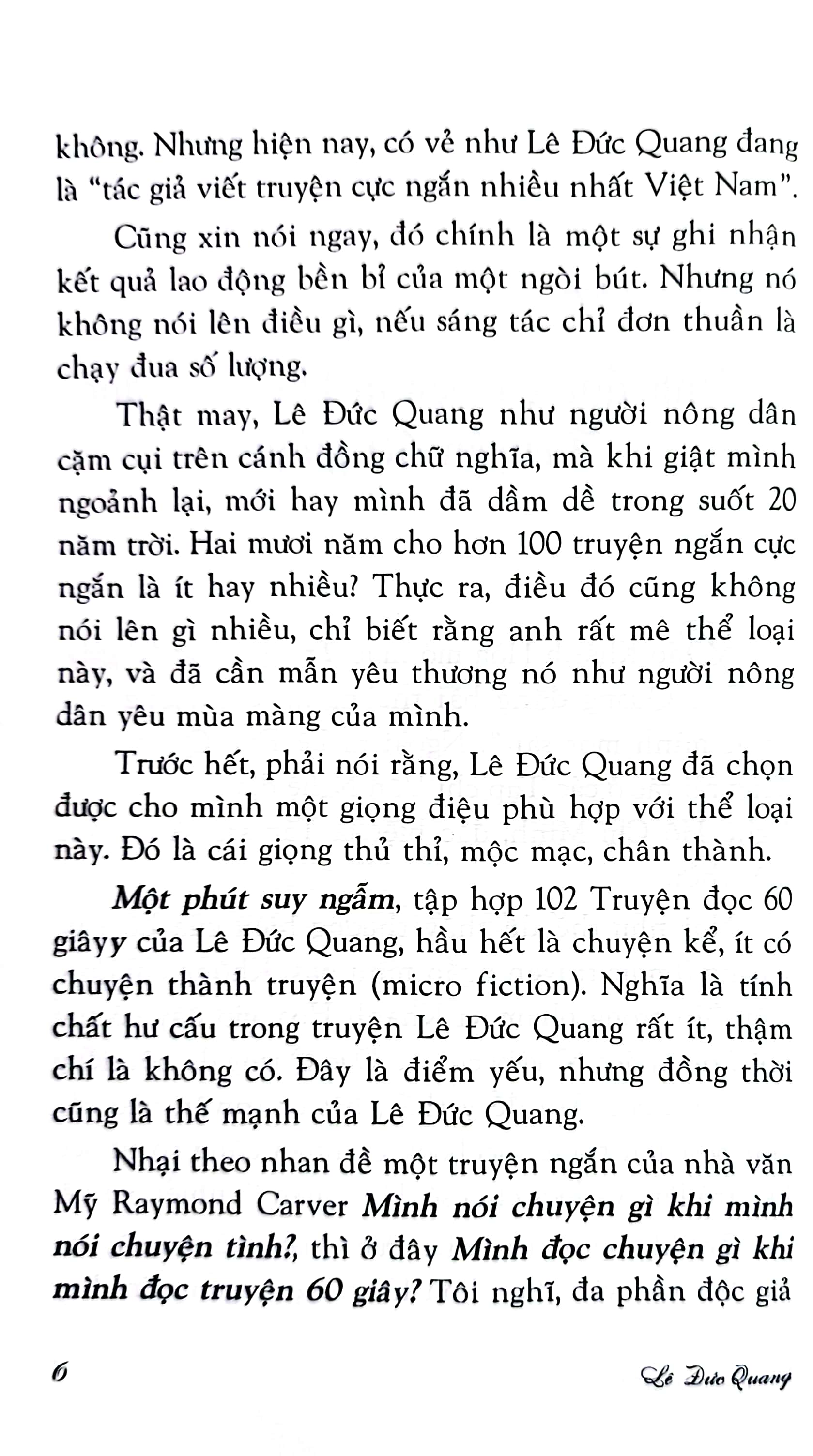 một phút suy ngẫm