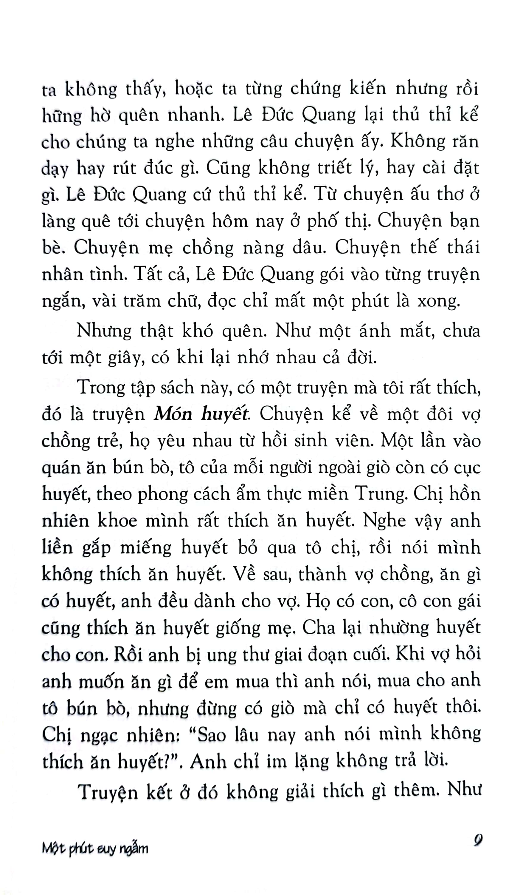 một phút suy ngẫm
