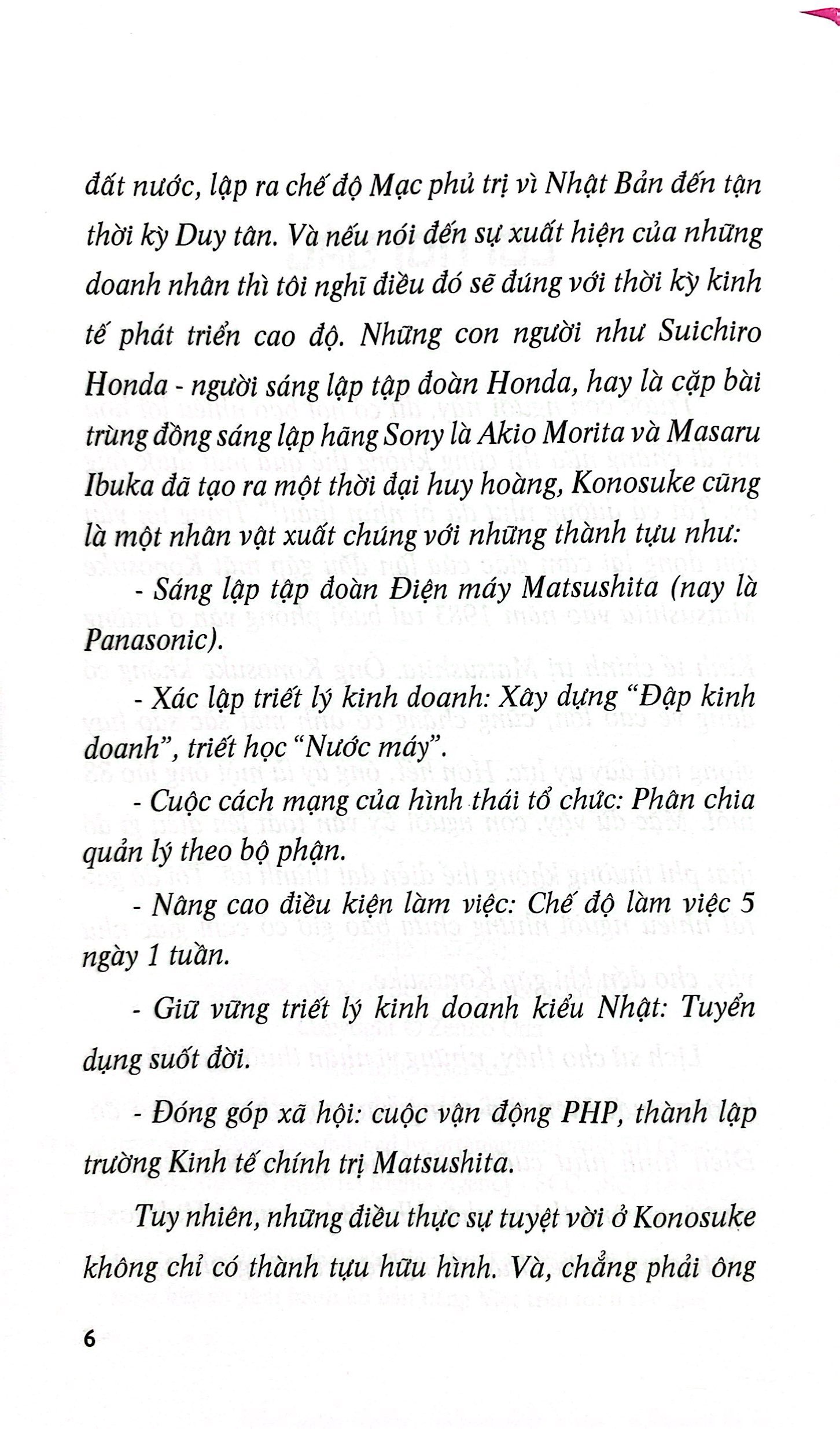 một phút với konosuke matsushita