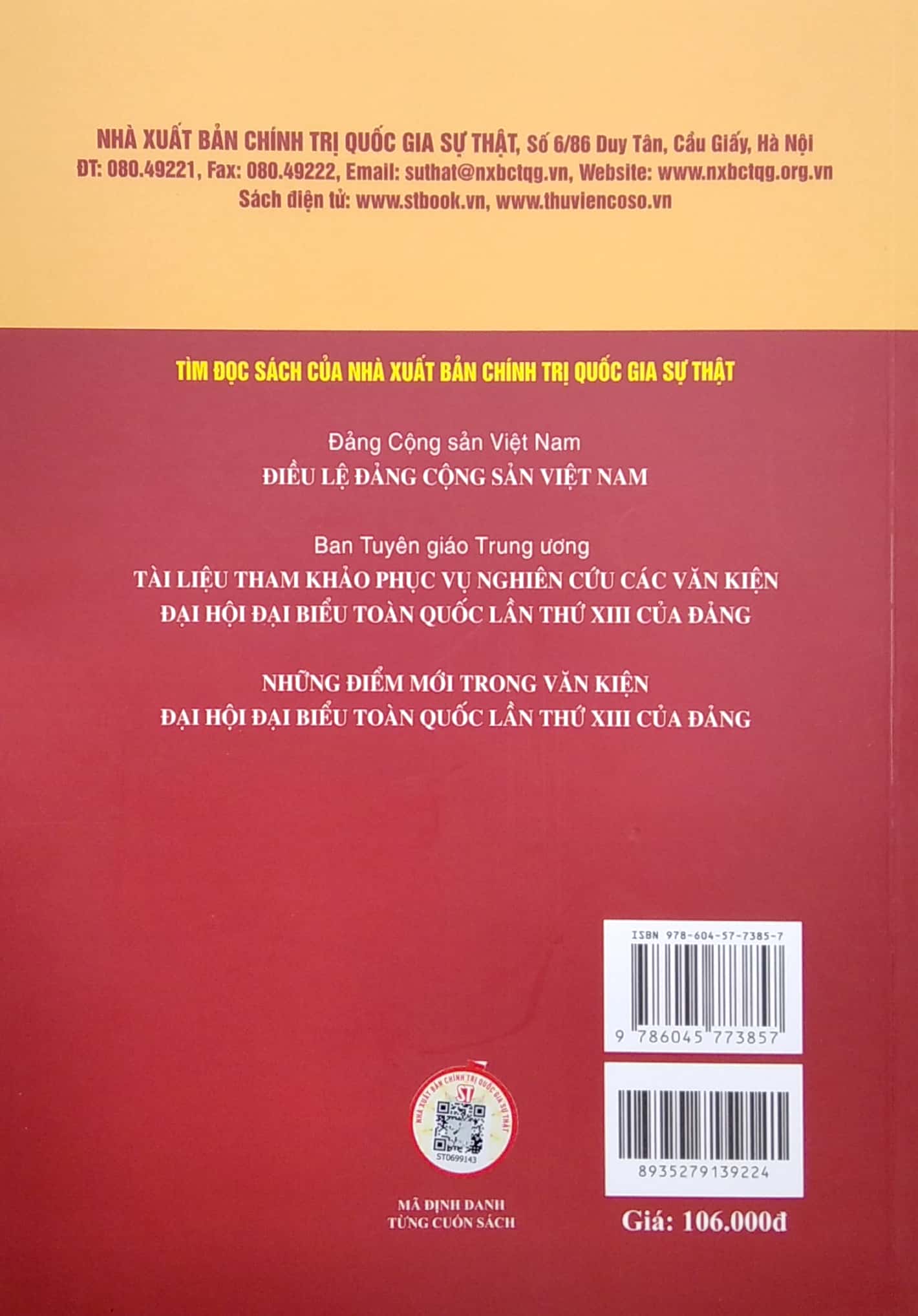 một số văn bản về công tác đảng và quy định, hướng dẫn thi hành