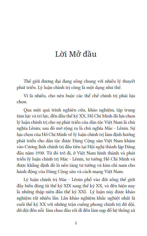 một số vần đề lý luận chính trị ở việt nam