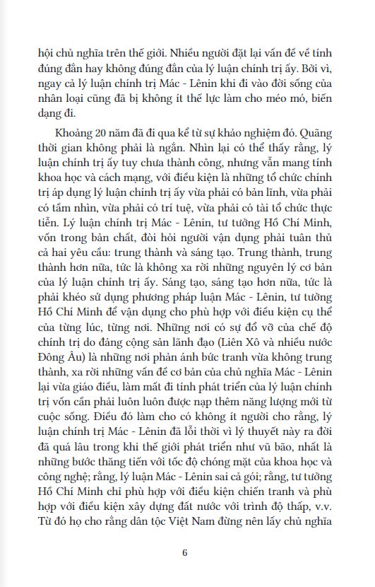 một số vần đề lý luận chính trị ở việt nam