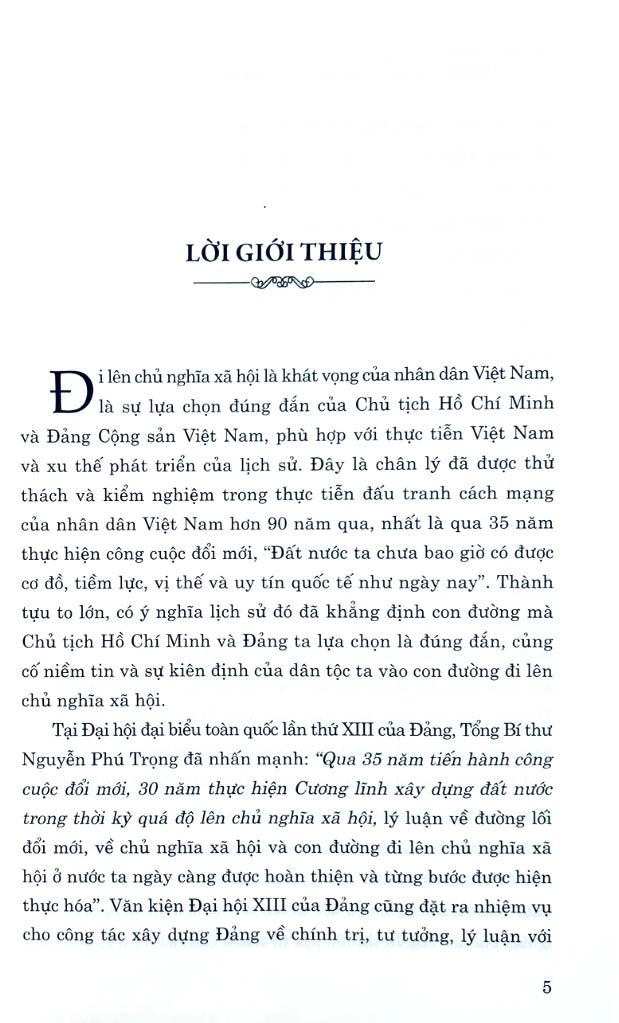 một số vấn đề lý luận và thực tiễn về chủ nghĩa xã hội và con đường đi lên chủ nghĩa xã hội ở việt nam
