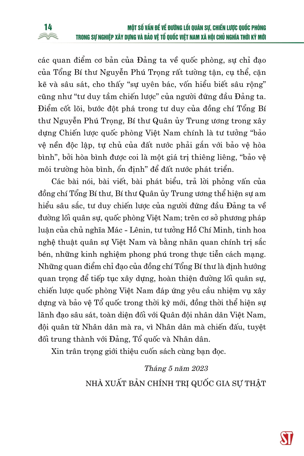 một số vấn đề về đường lối quân sự, chiến lược quốc phòng trong sự nghiệp xây dựng và bảo vệ tổ quốc việt nam xã hội chủ nghĩa thời kỳ mới