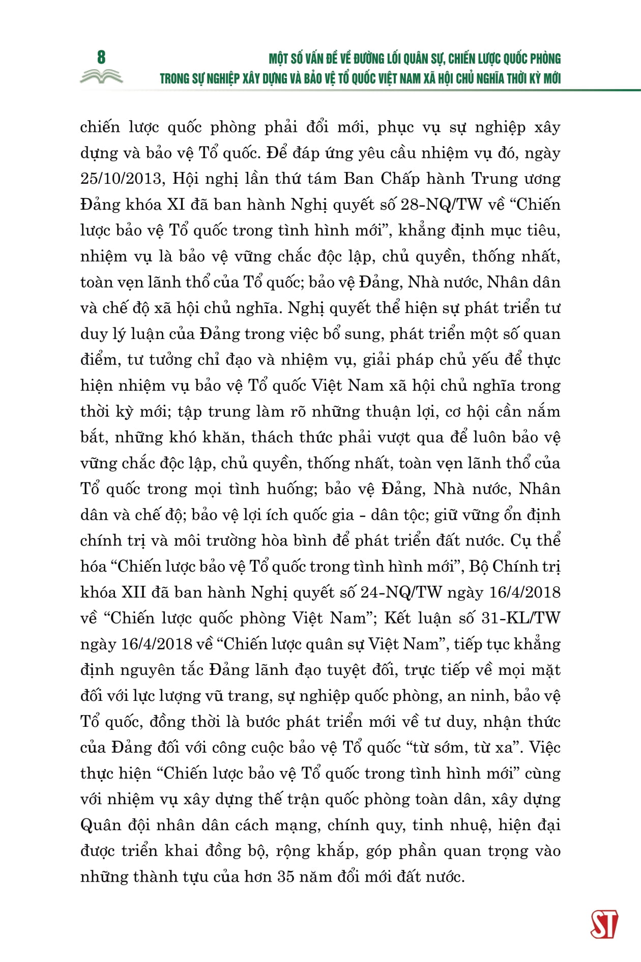 một số vấn đề về đường lối quân sự, chiến lược quốc phòng trong sự nghiệp xây dựng và bảo vệ tổ quốc việt nam xã hội chủ nghĩa thời kỳ mới