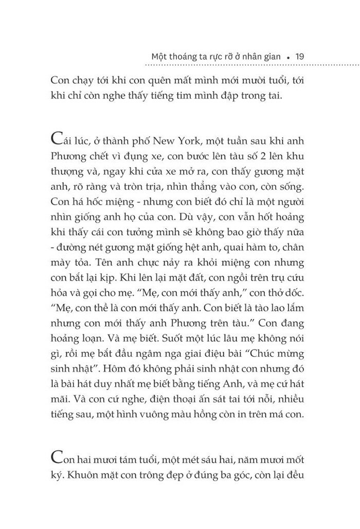 một thoáng ta rực rỡ ở nhân gian