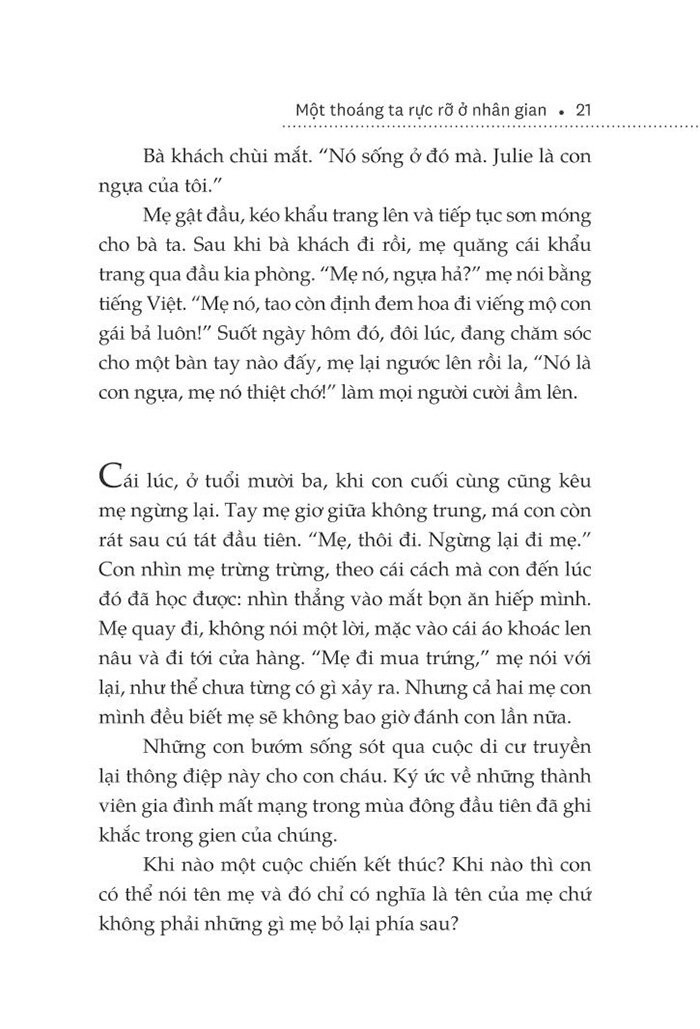 một thoáng ta rực rỡ ở nhân gian