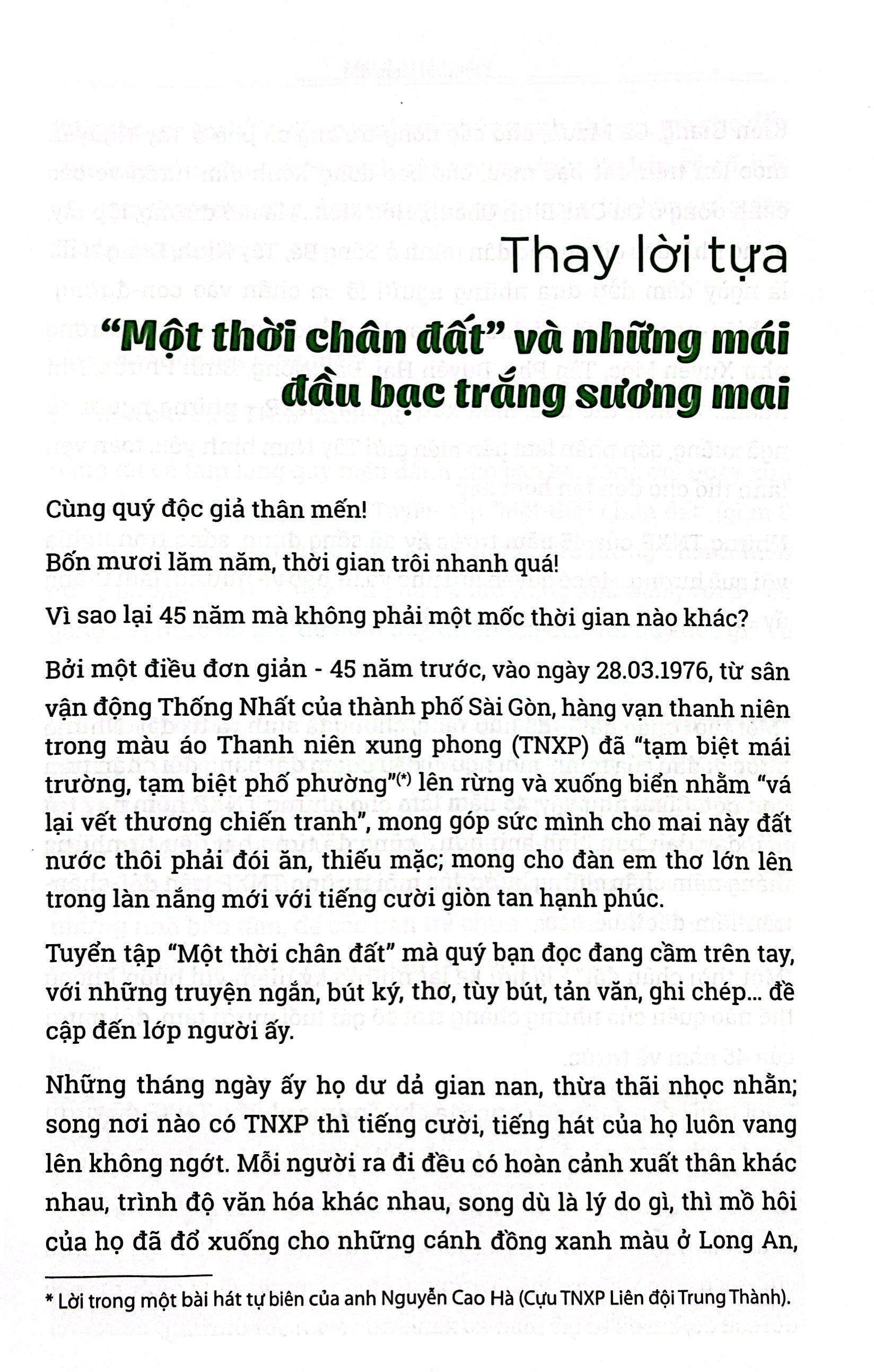 một thời chân đất