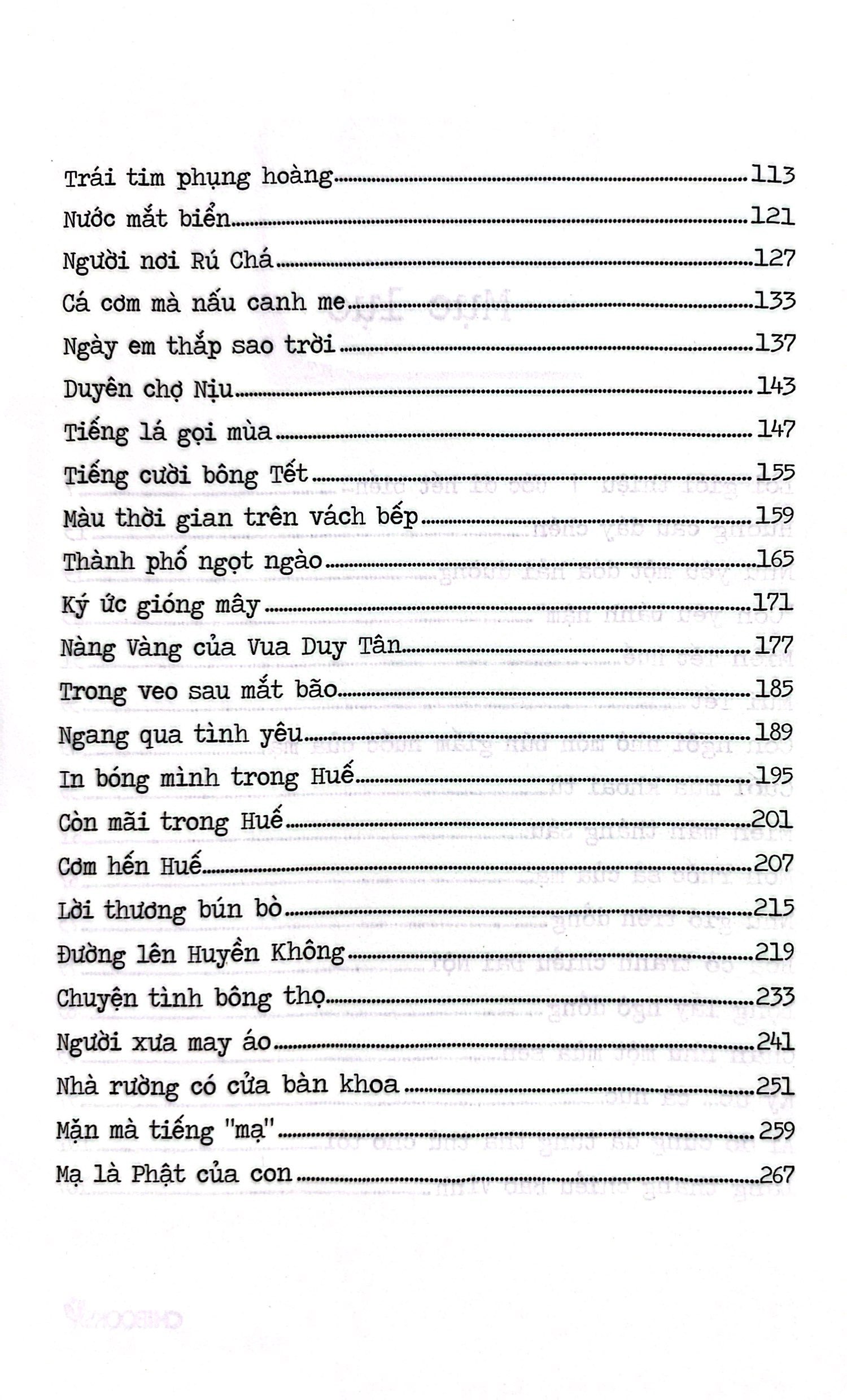 một thời mạ huế