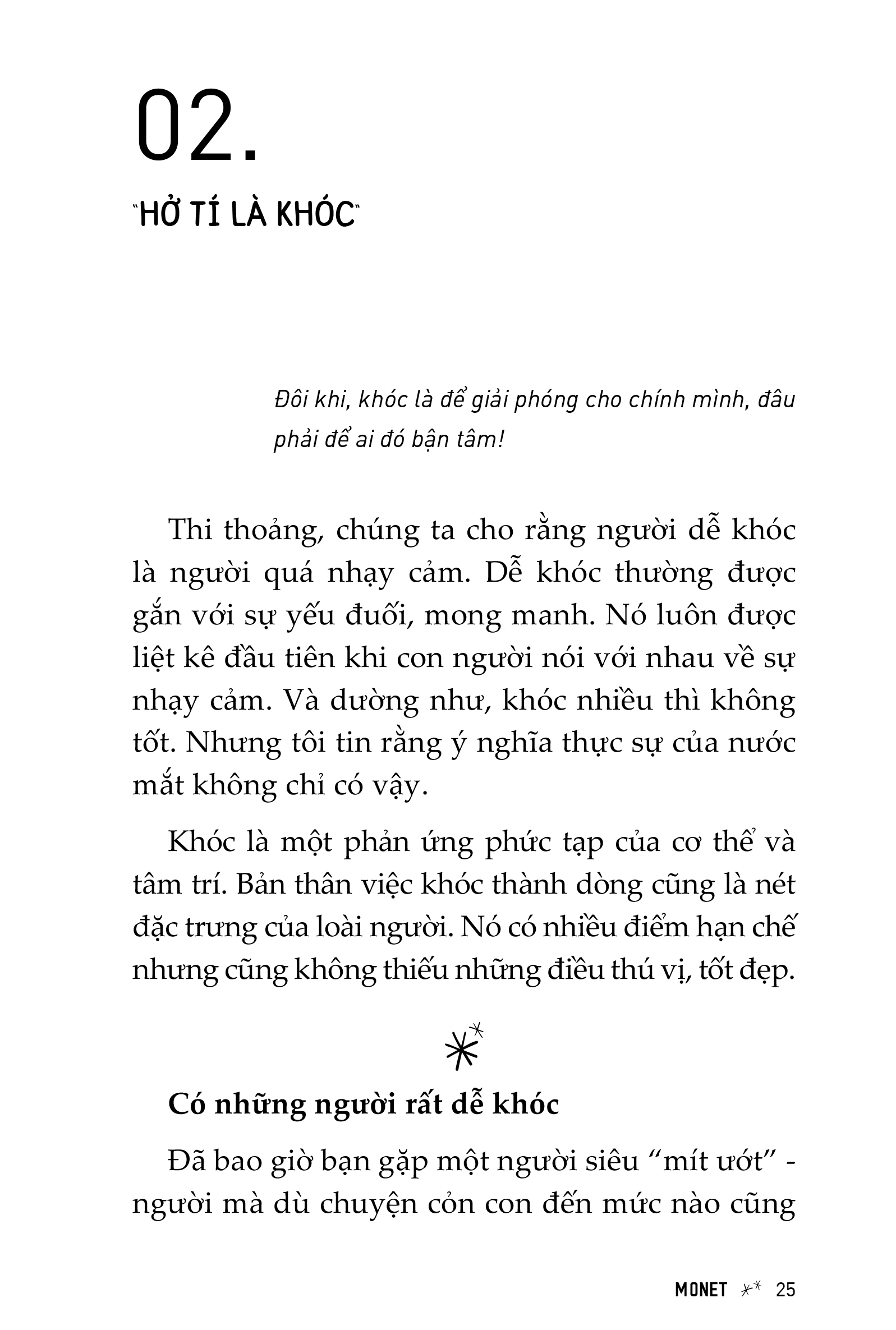 một trái tim nhạy cảm, một cái đầu nghĩ nhiều