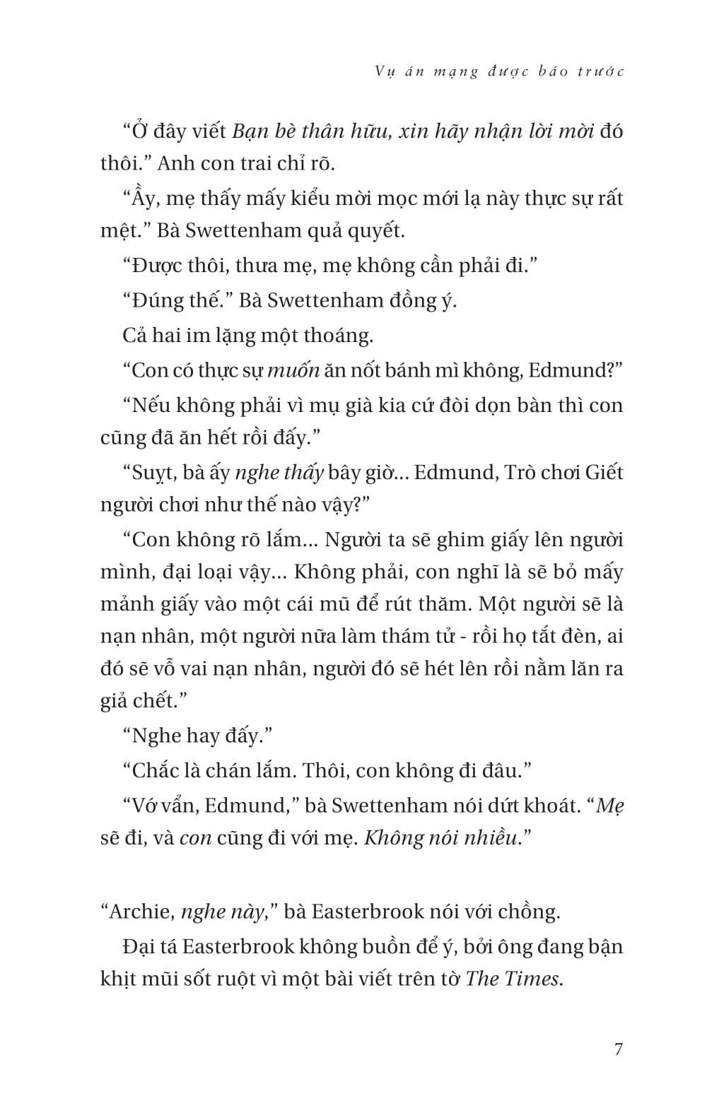 một vụ án của jane marple - vụ án mạng được báo trước