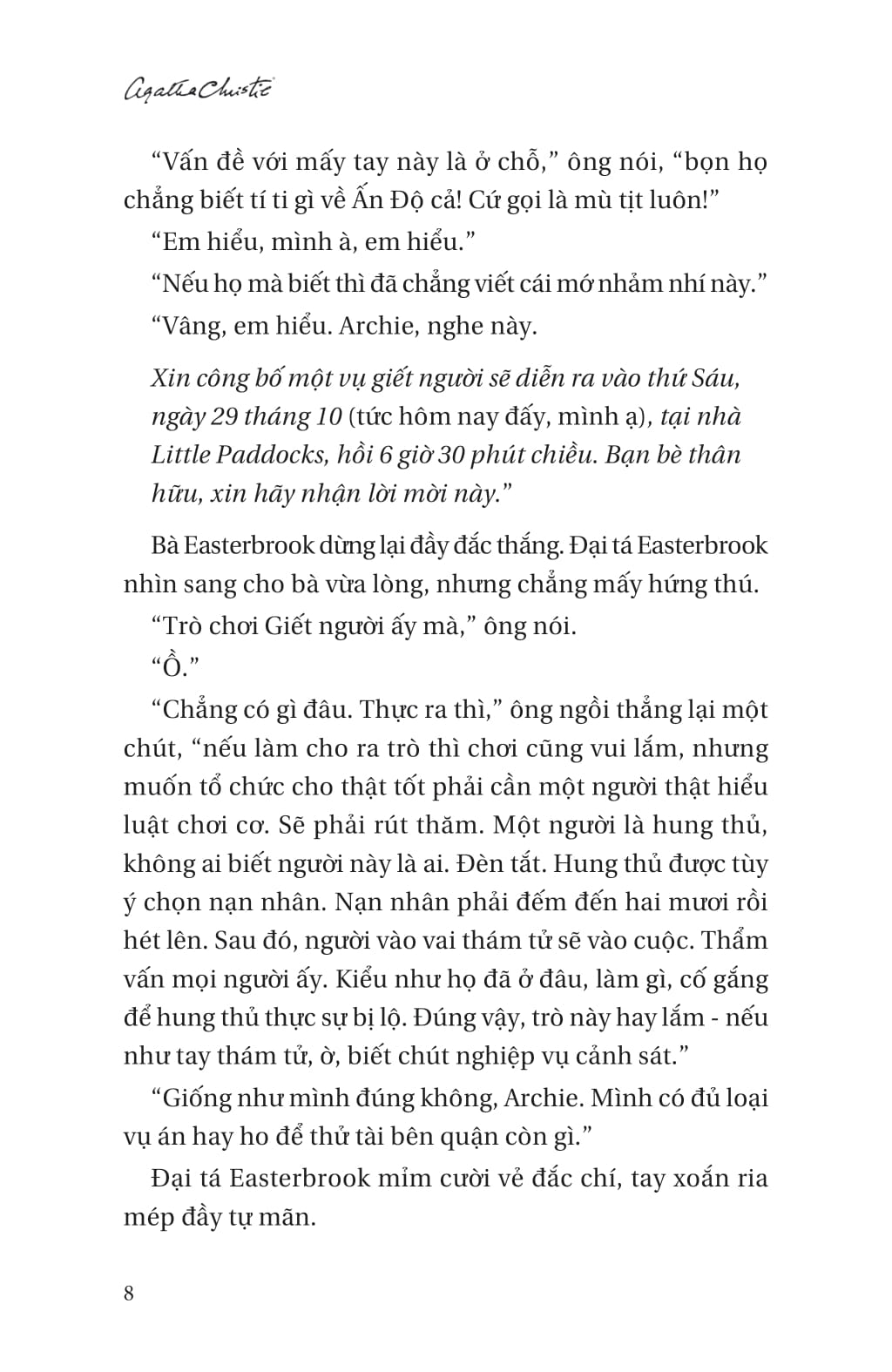 một vụ án của jane marple - vụ án mạng được báo trước