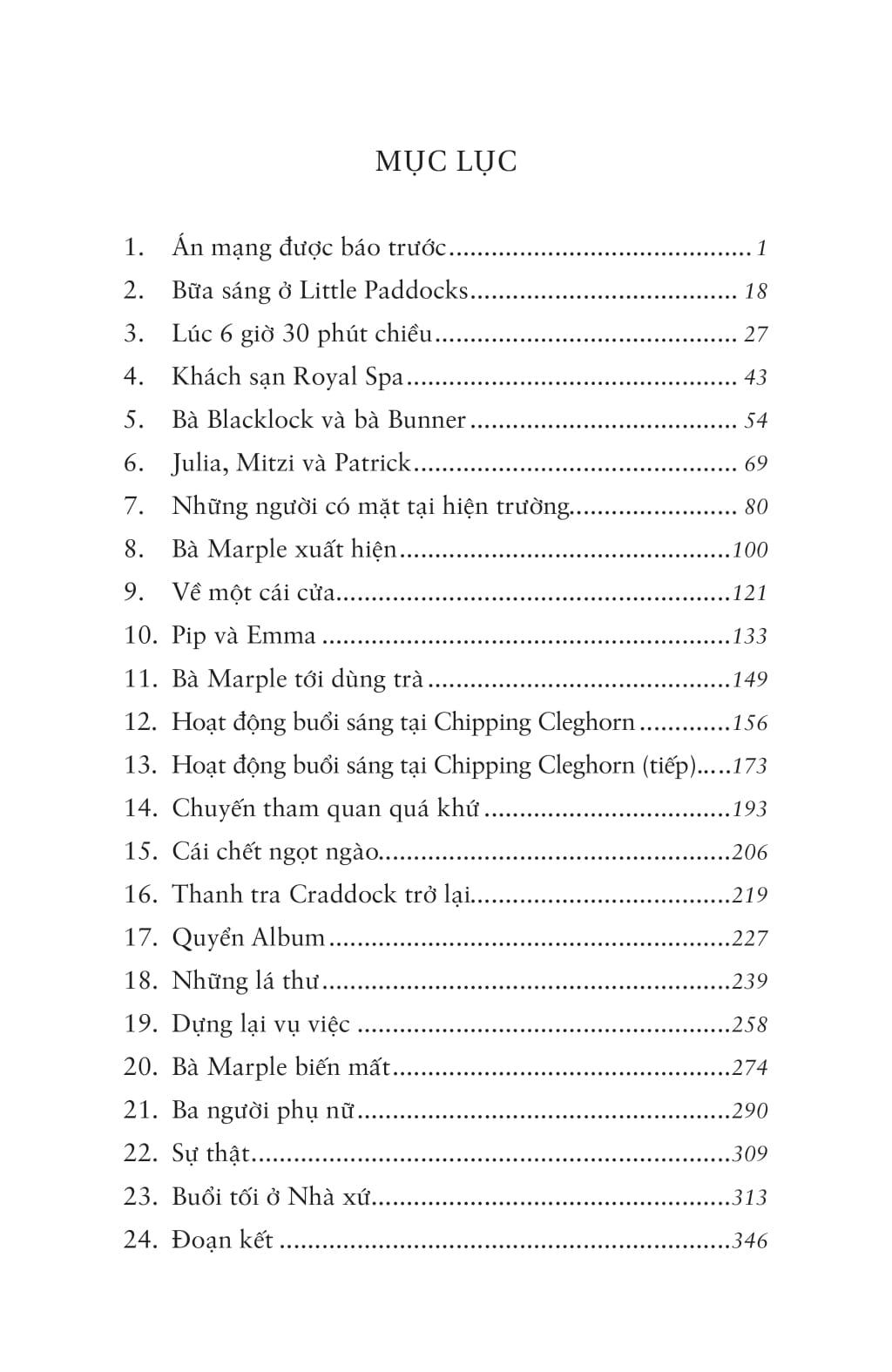 một vụ án của jane marple - vụ án mạng được báo trước