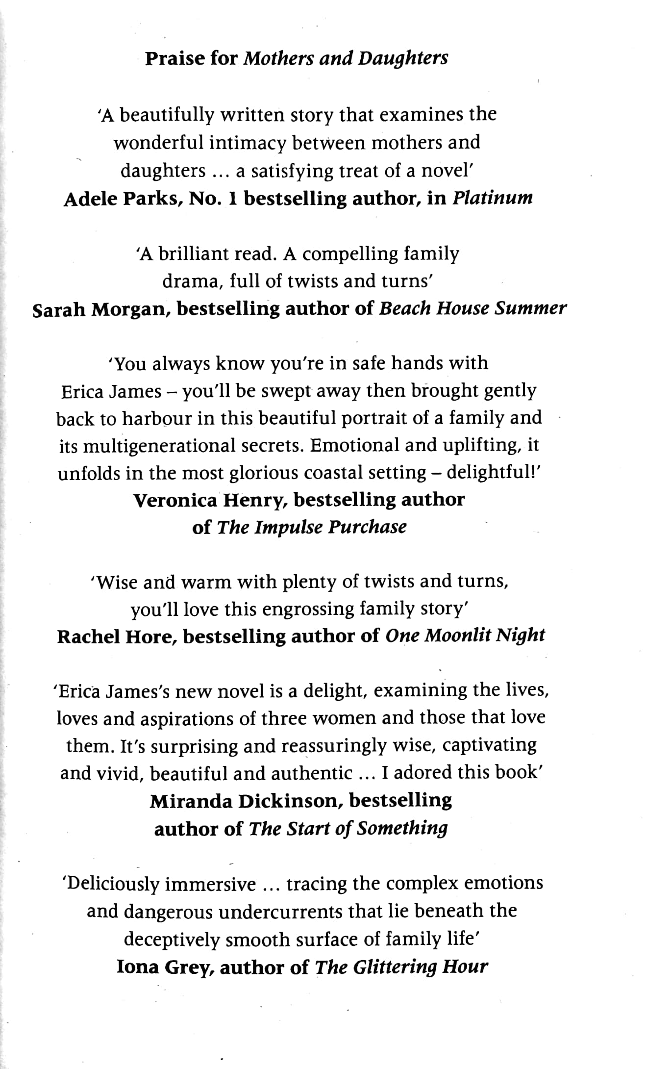 mothers and daughters