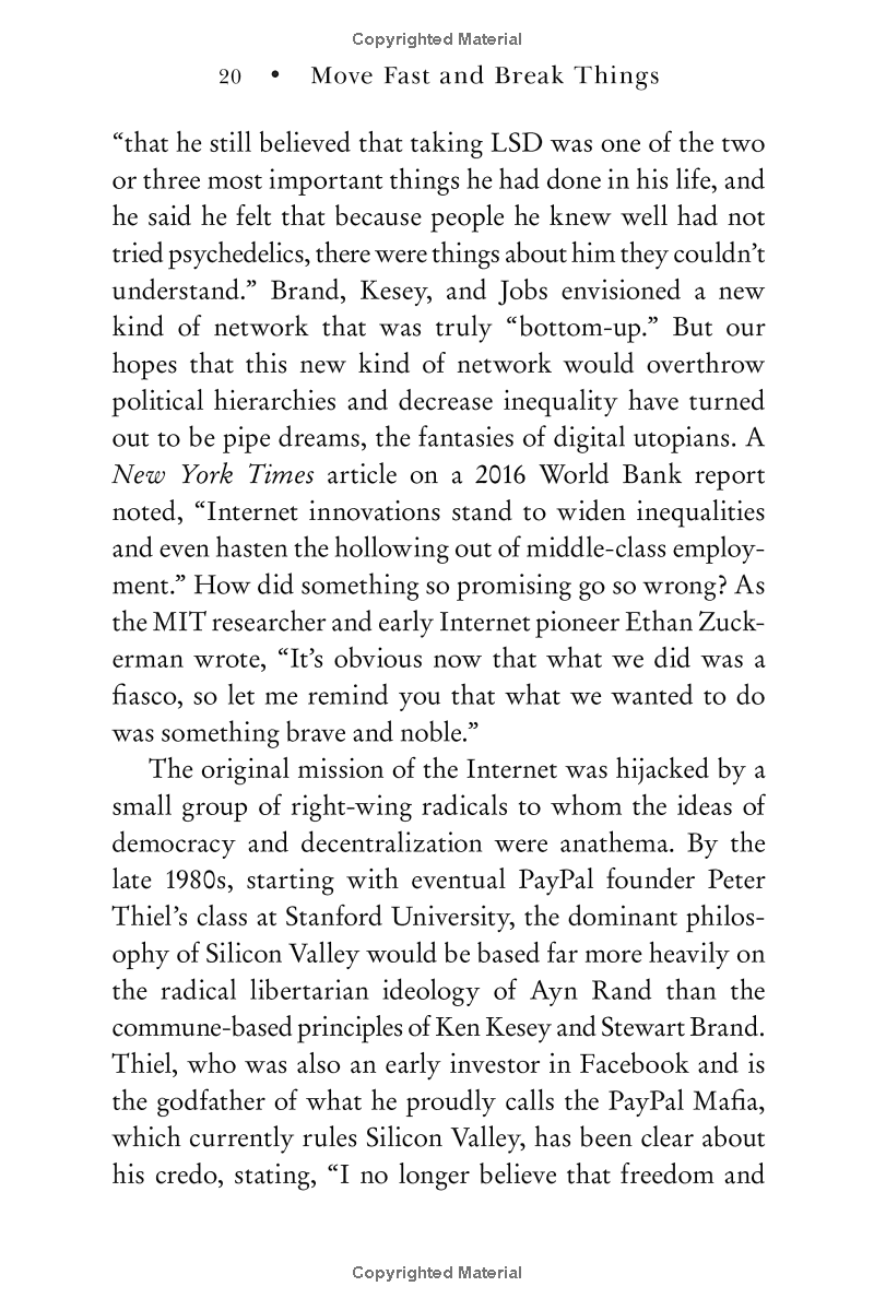 move fast and break things: how facebook, google, and amazon cornered culture and undermined democracy