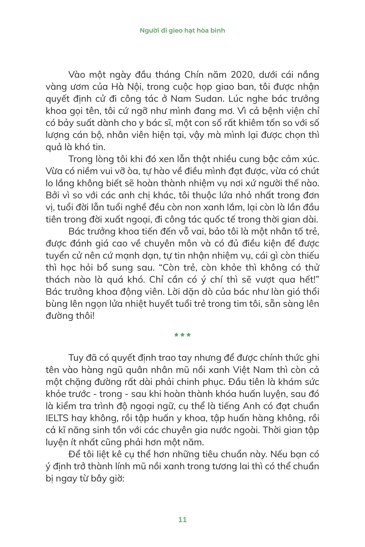 mũ nồi xanh việt nam - người đi gieo hạt hòa bình