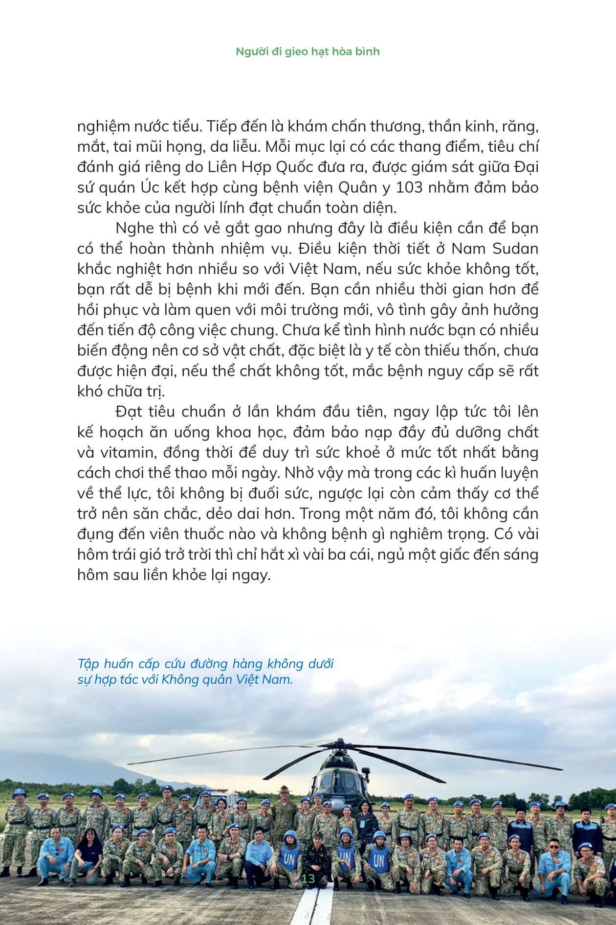 mũ nồi xanh việt nam - người đi gieo hạt hòa bình