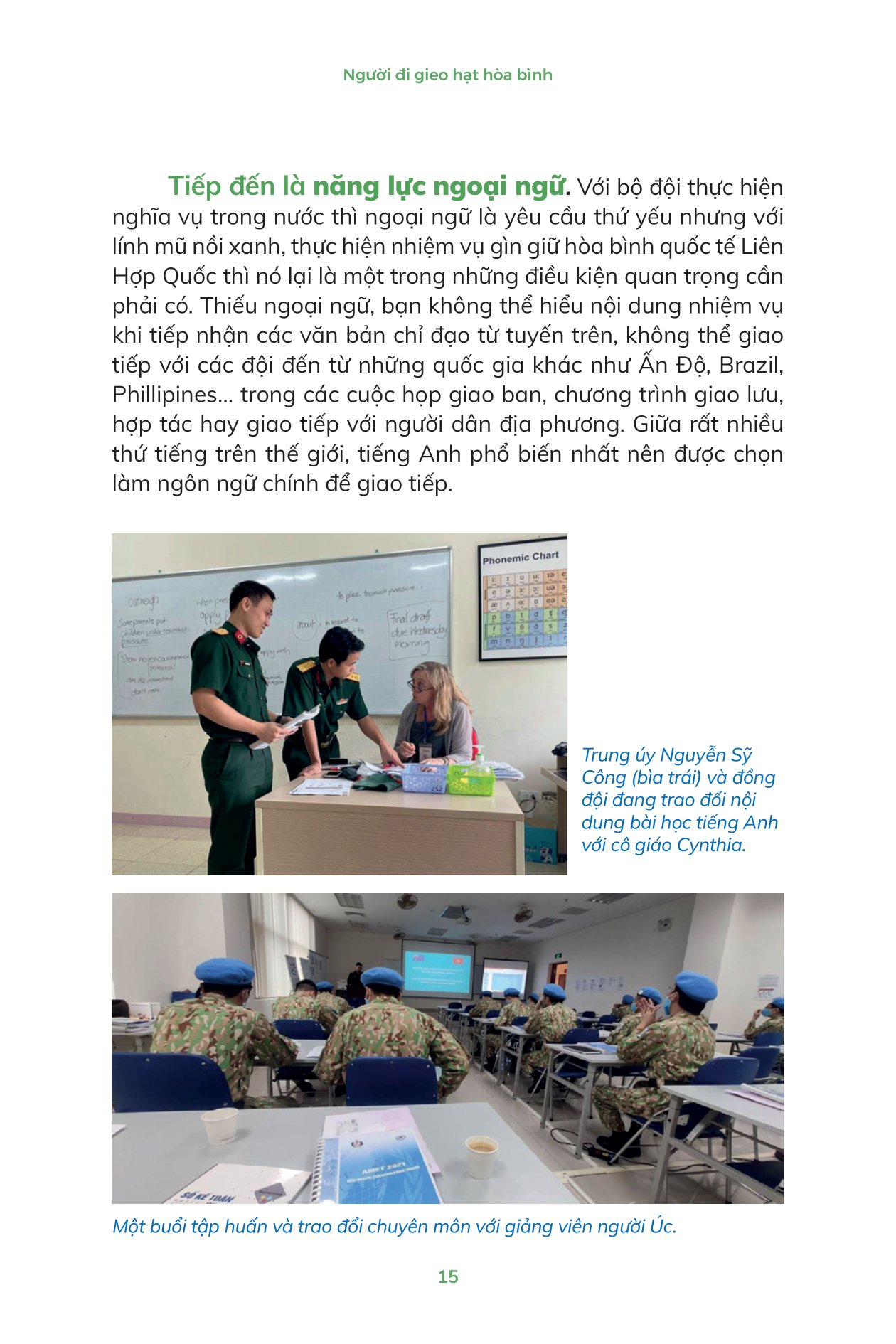 mũ nồi xanh việt nam - người đi gieo hạt hòa bình