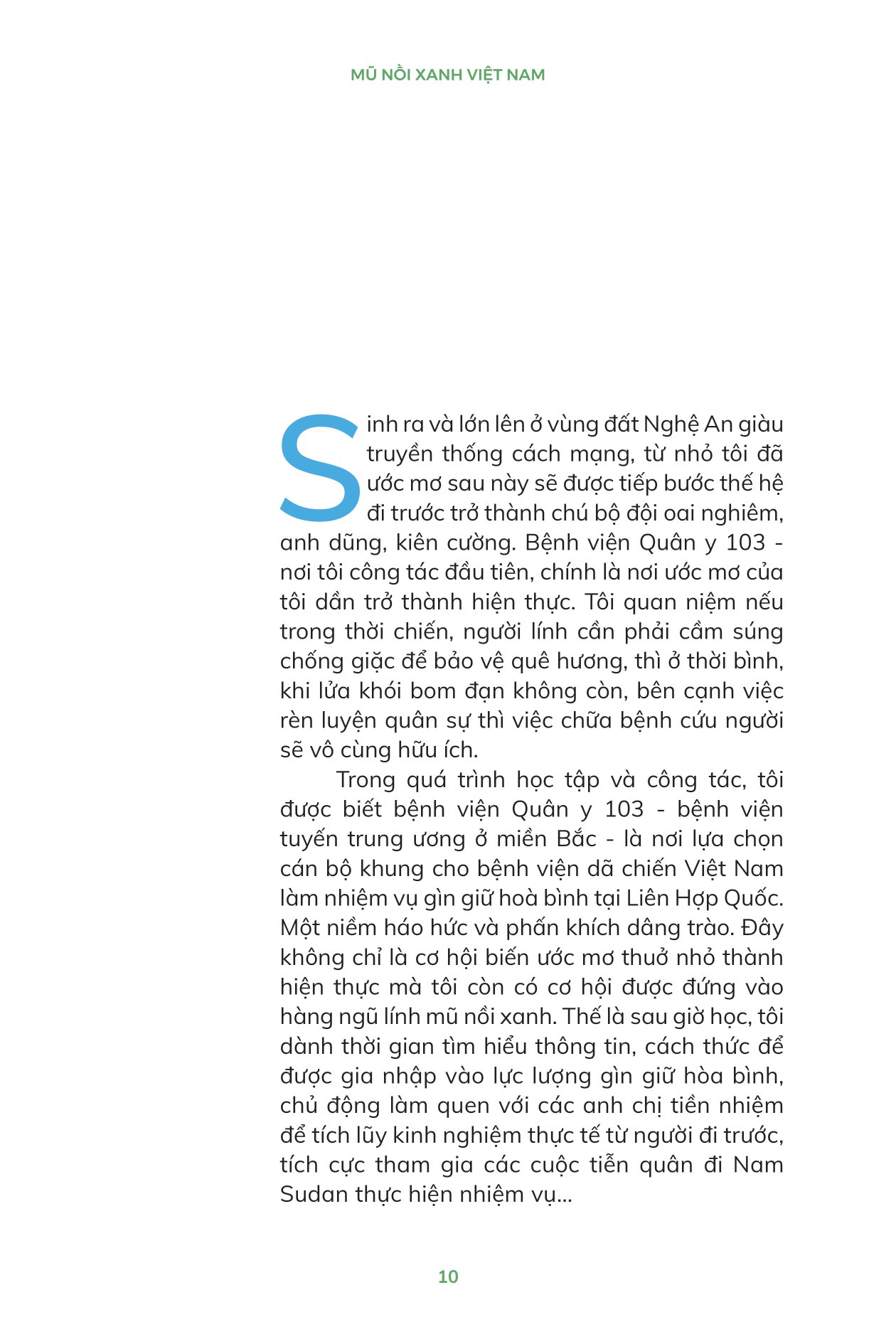 mũ nồi xanh việt nam - người đi gieo hạt hòa bình