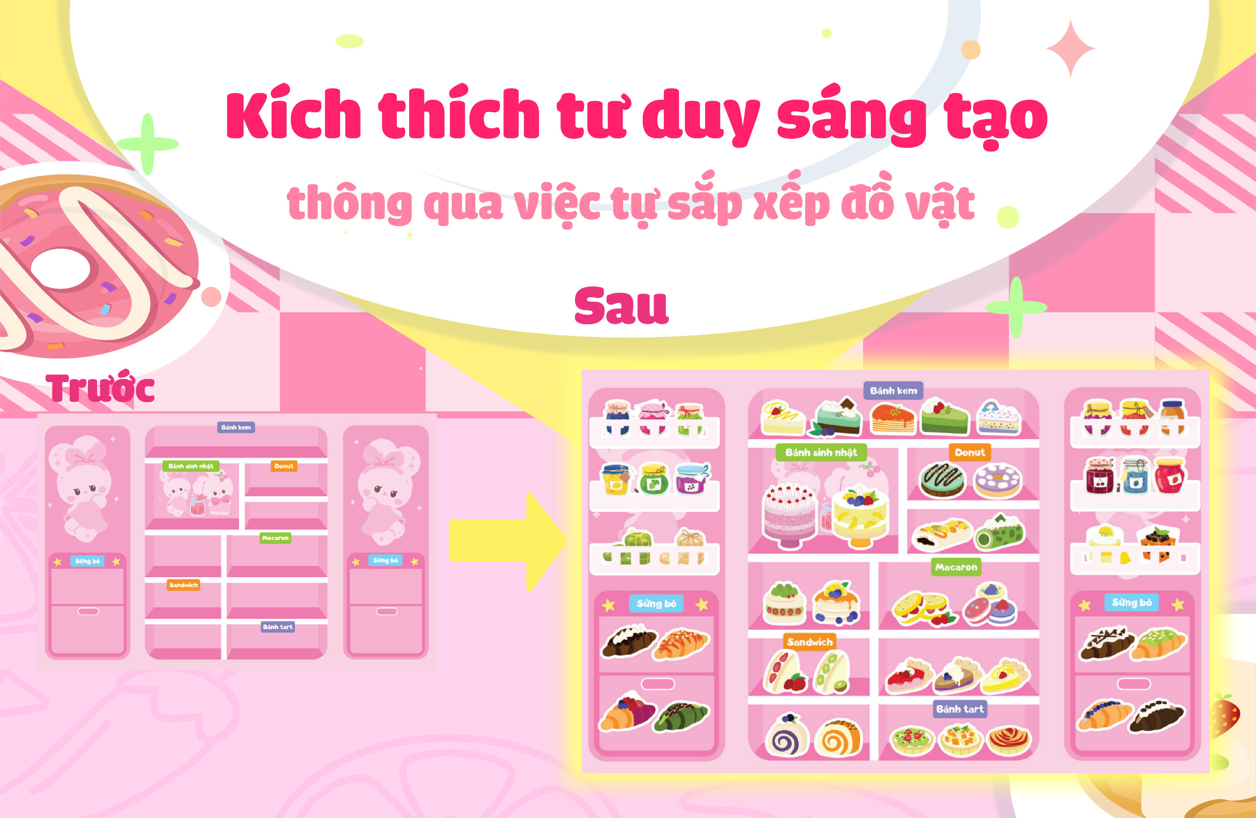 mua hay bán khéo cùng thỏ miki - tủ bánh ngọt ngào