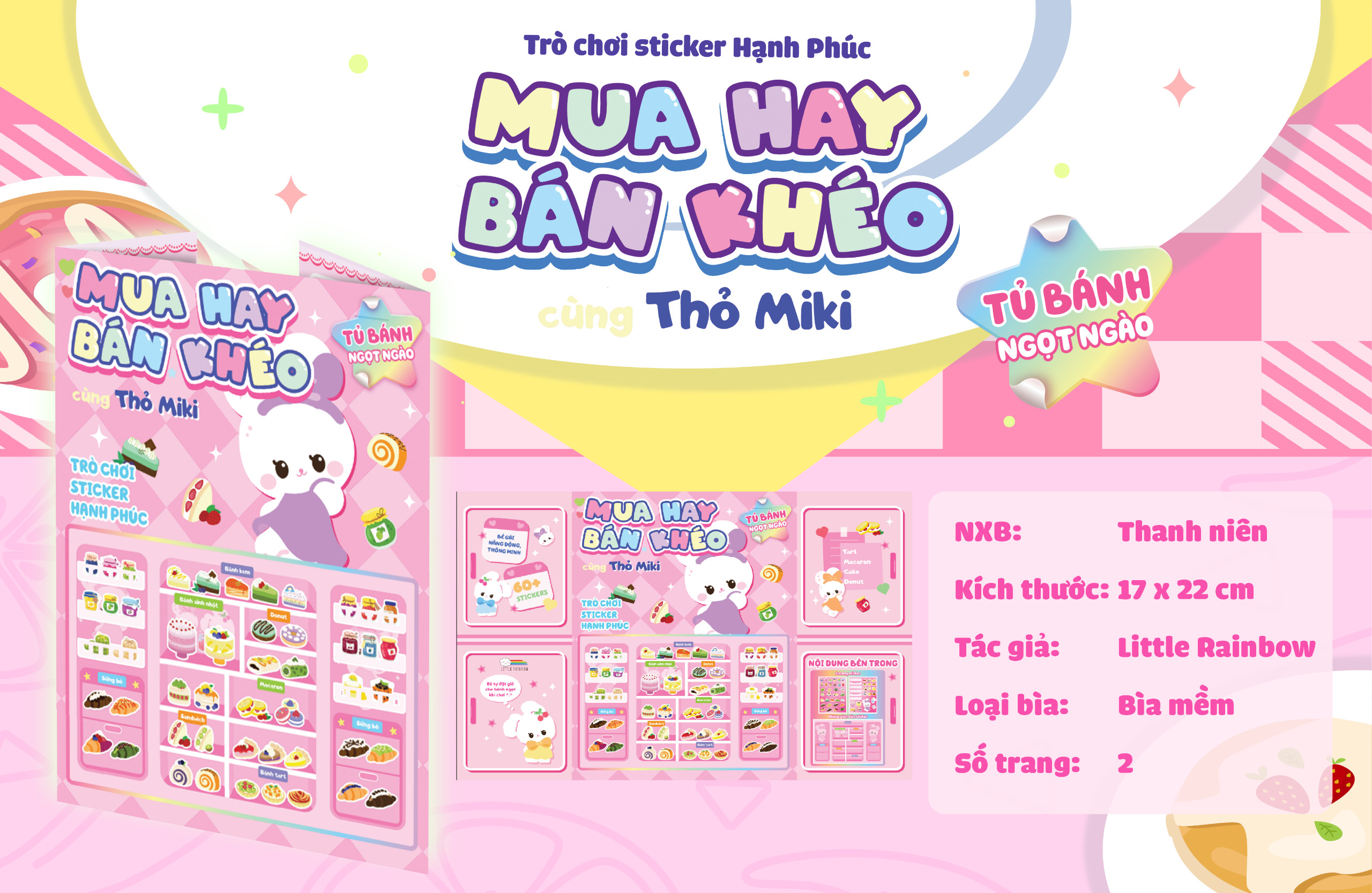 mua hay bán khéo cùng thỏ miki - tủ bánh ngọt ngào