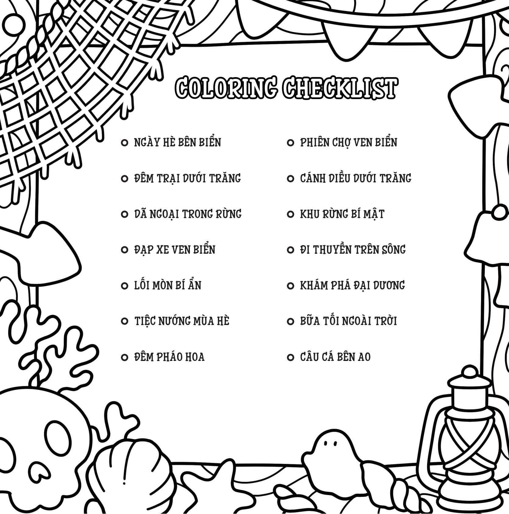 Mùa Hè Kỳ Bí - Sách Tô Màu Những Người Bạn Ma Quái - Ảnh 3
