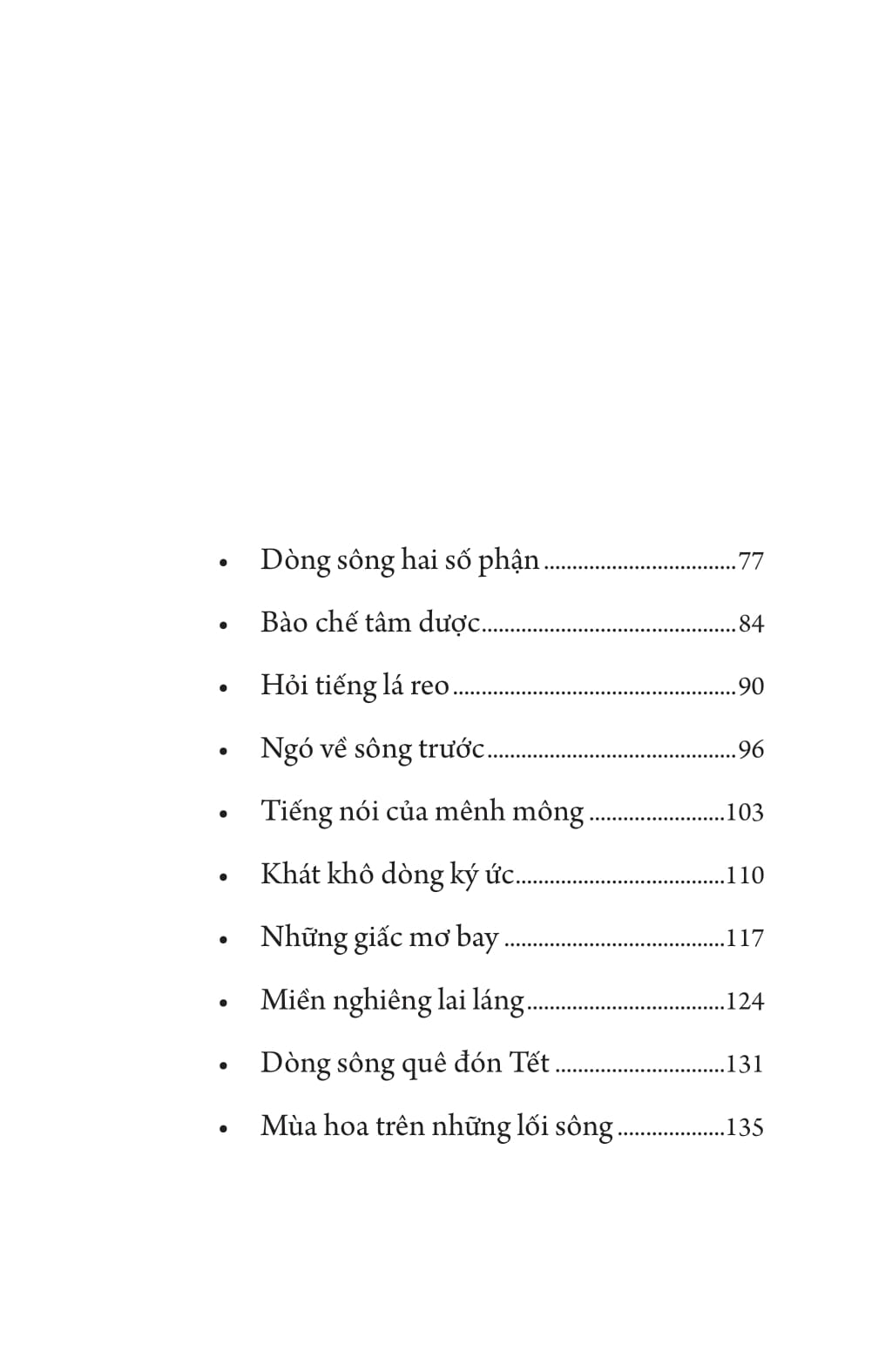 mùa hoa trên những lối sông