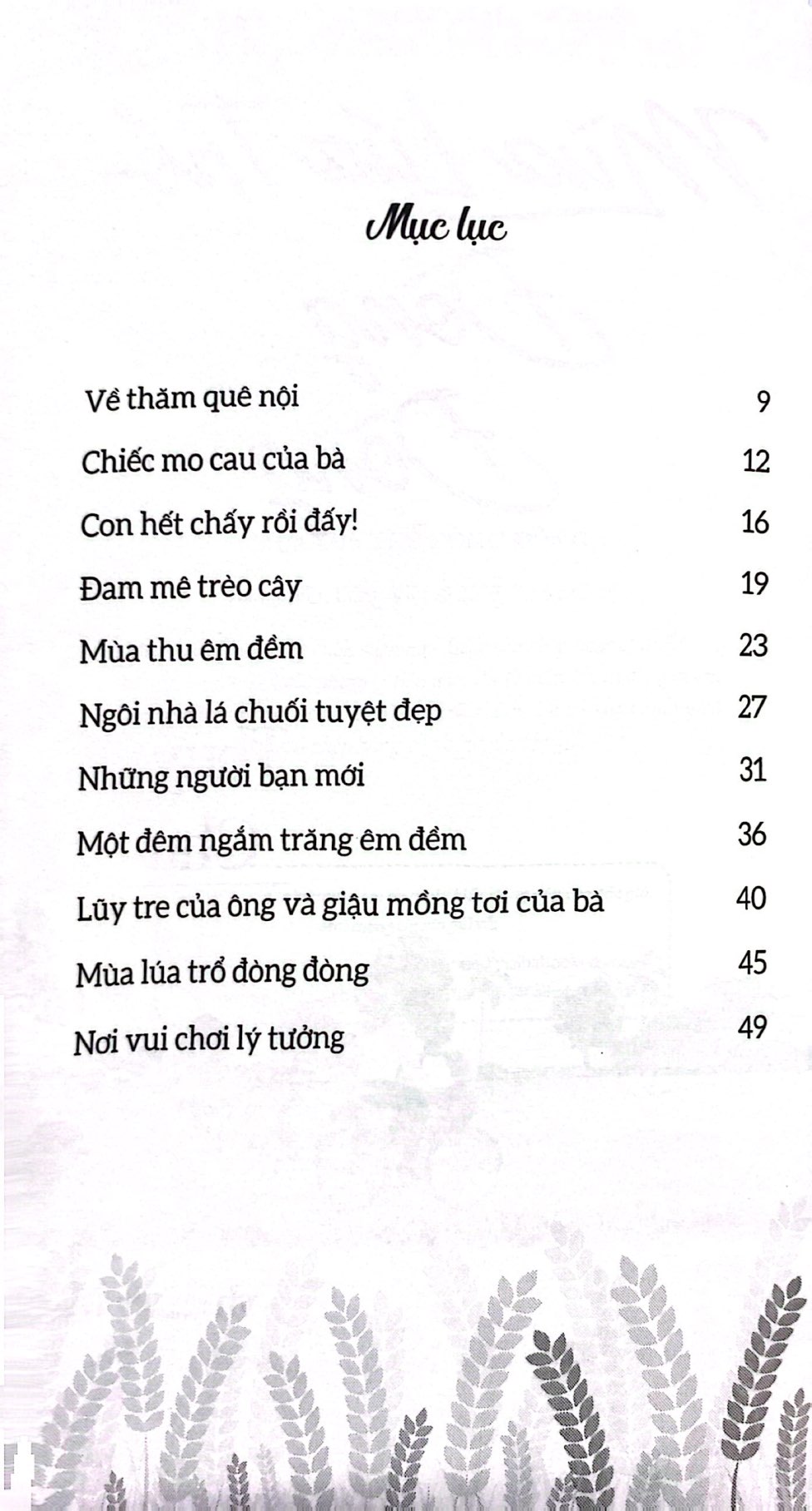 mùa lúa trổ đòng đòng