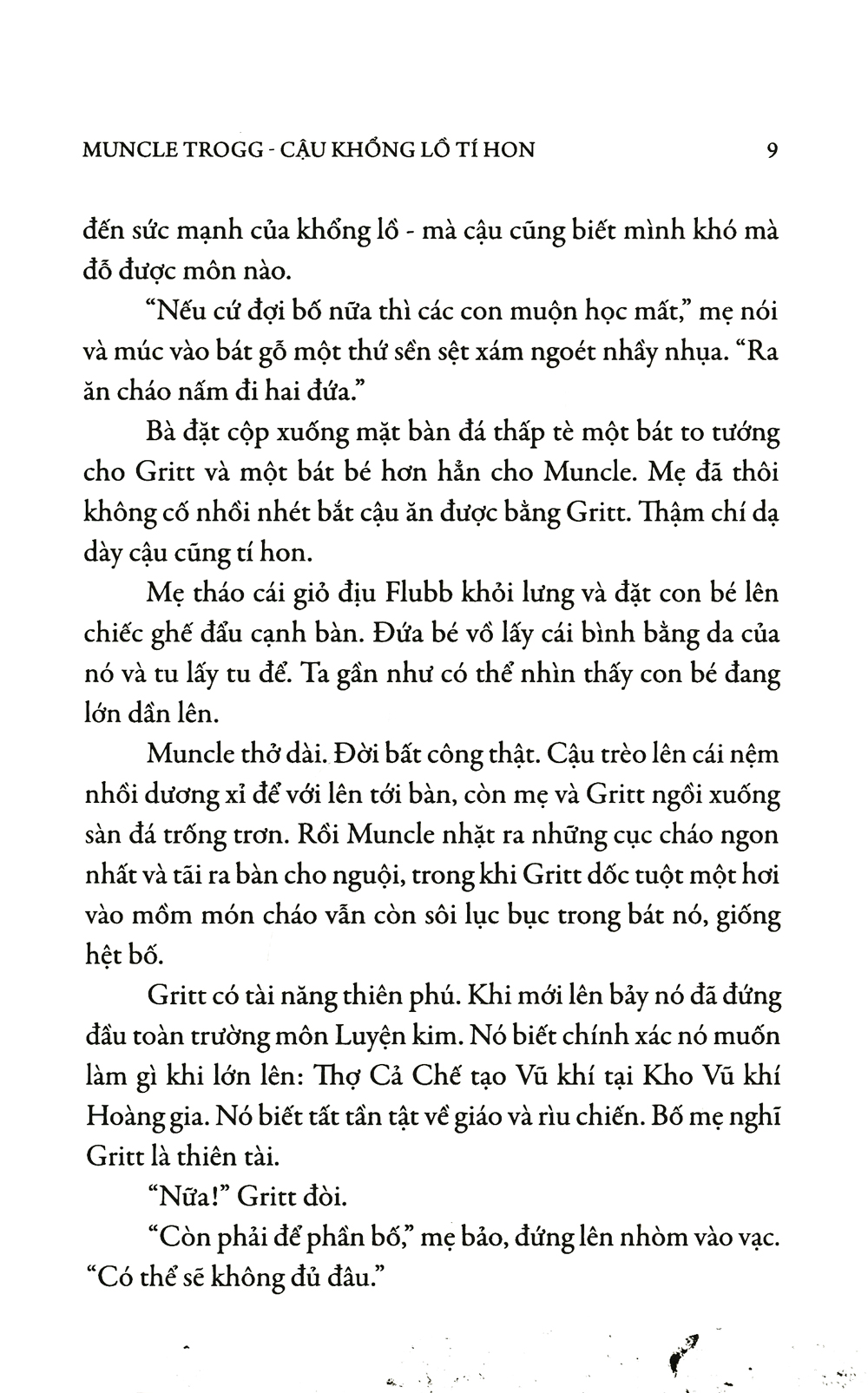 muncle trogg - cậu khổng lồ tí hon