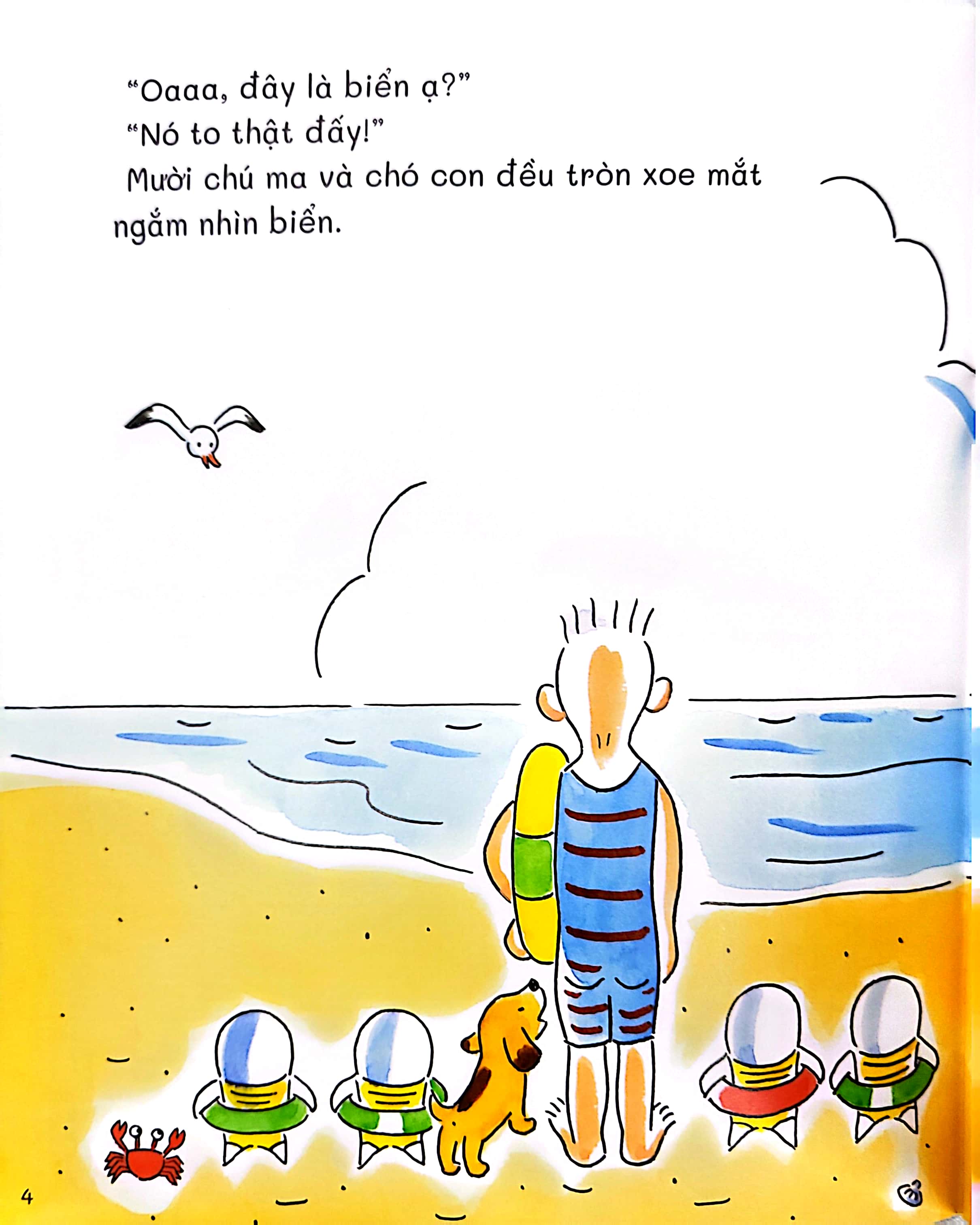 mười chú ma đi tắm biển