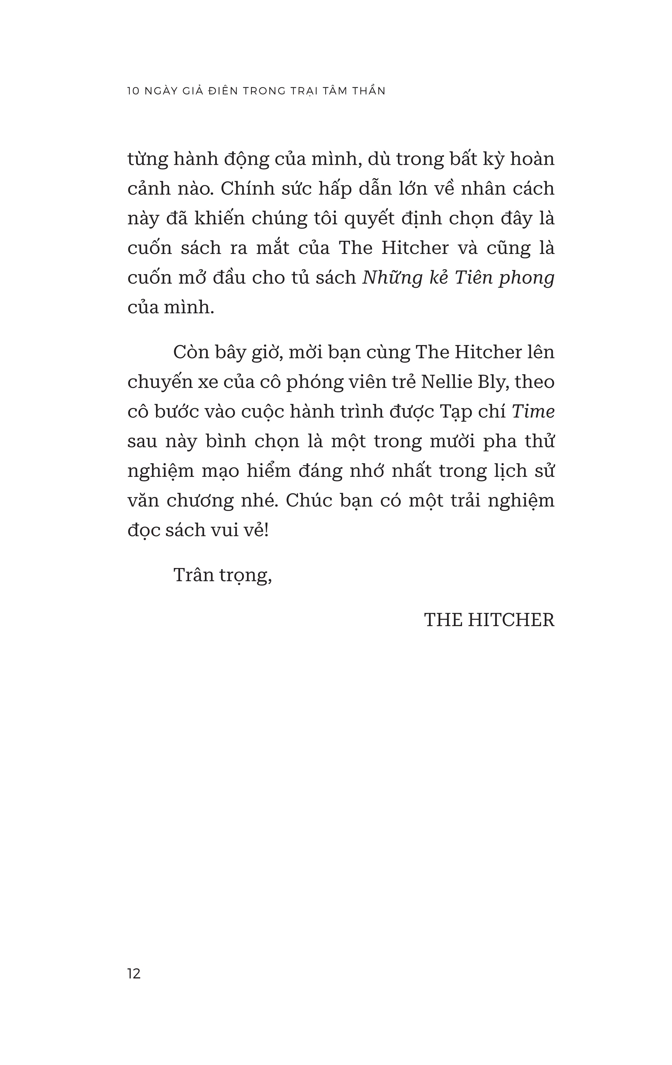 mười ngày giả điên trong trại tâm thần