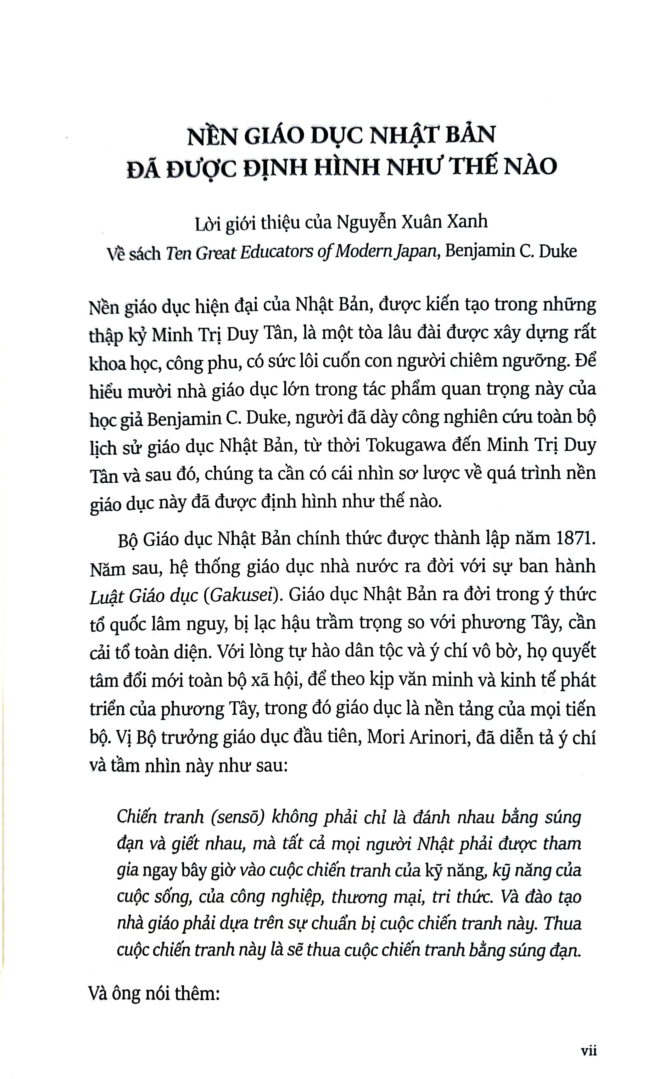 mười nhà giáo dục lớn của nhật bản hiện đại - một cách nhìn nhật bản - bìa cứng
