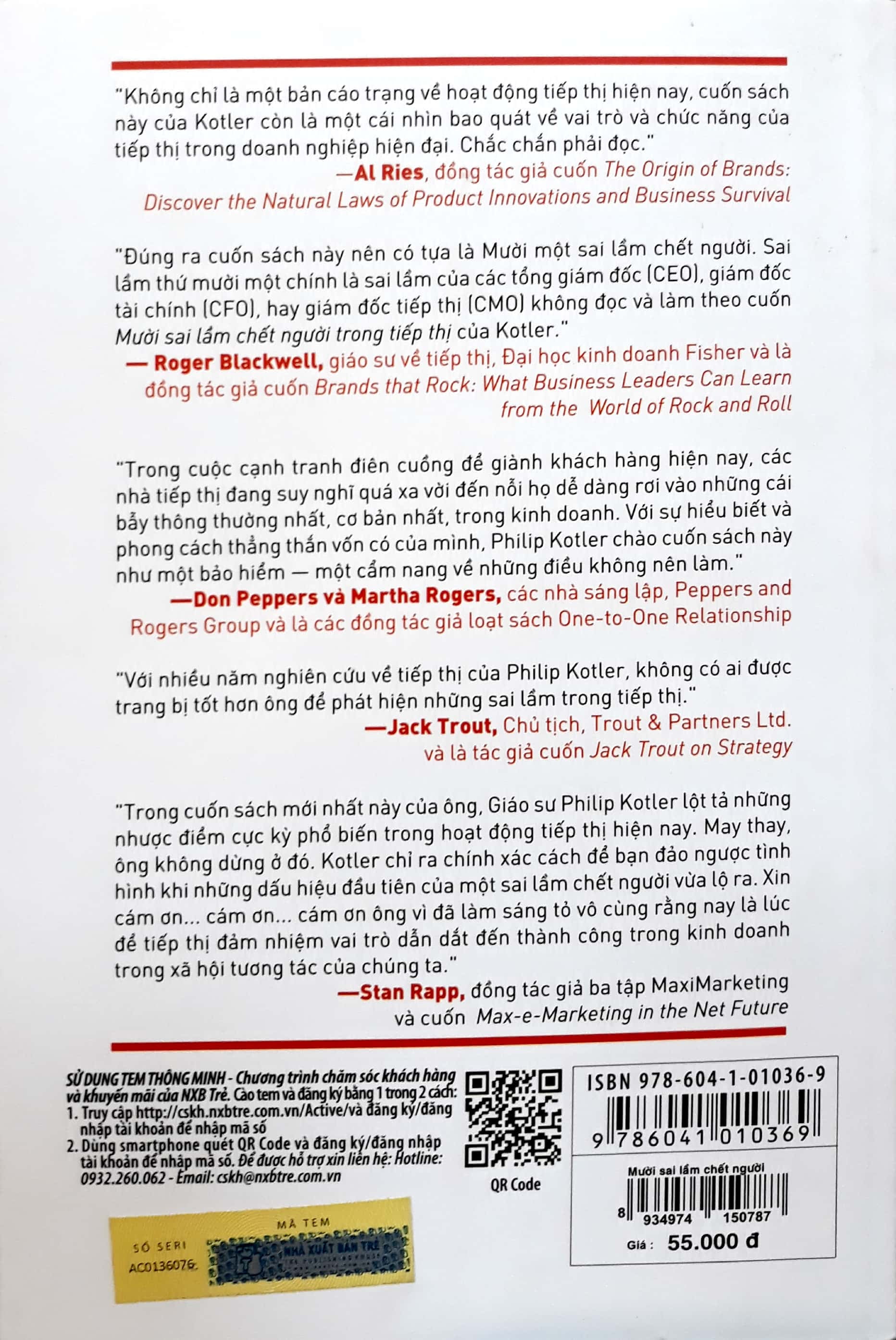 mười sai lầm chết người trong tiếp thị - các dấu hiệu và giải pháp (tái bản 2017)