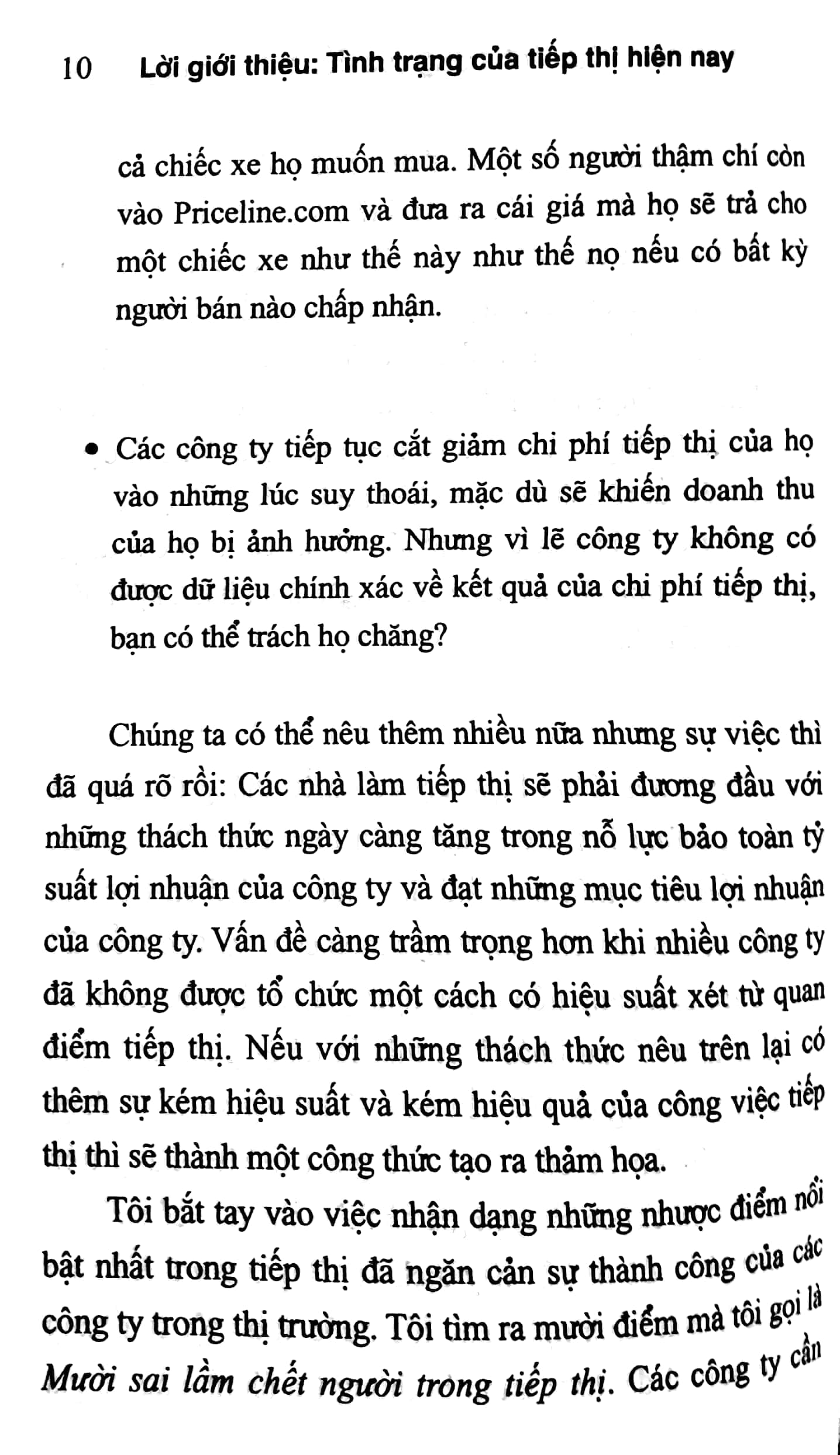 mười sai lầm chết người trong tiếp thị - các dấu hiệu và giải pháp (tái bản 2017)