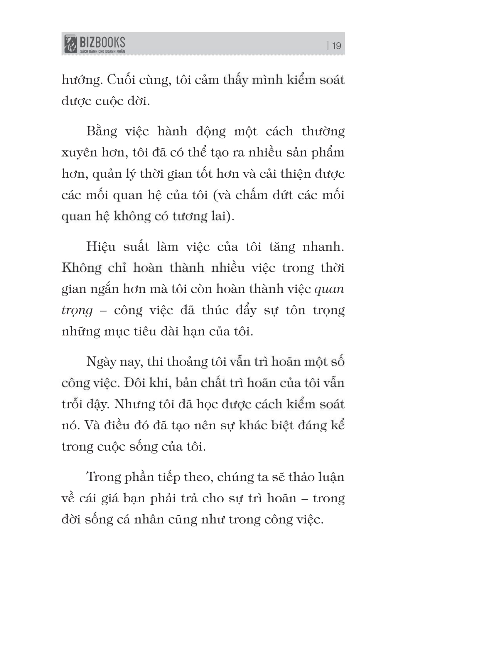 muốn thành công nói không với trì hoãn - 21 nguyên tắc vàng đập tan sự trì hoãn