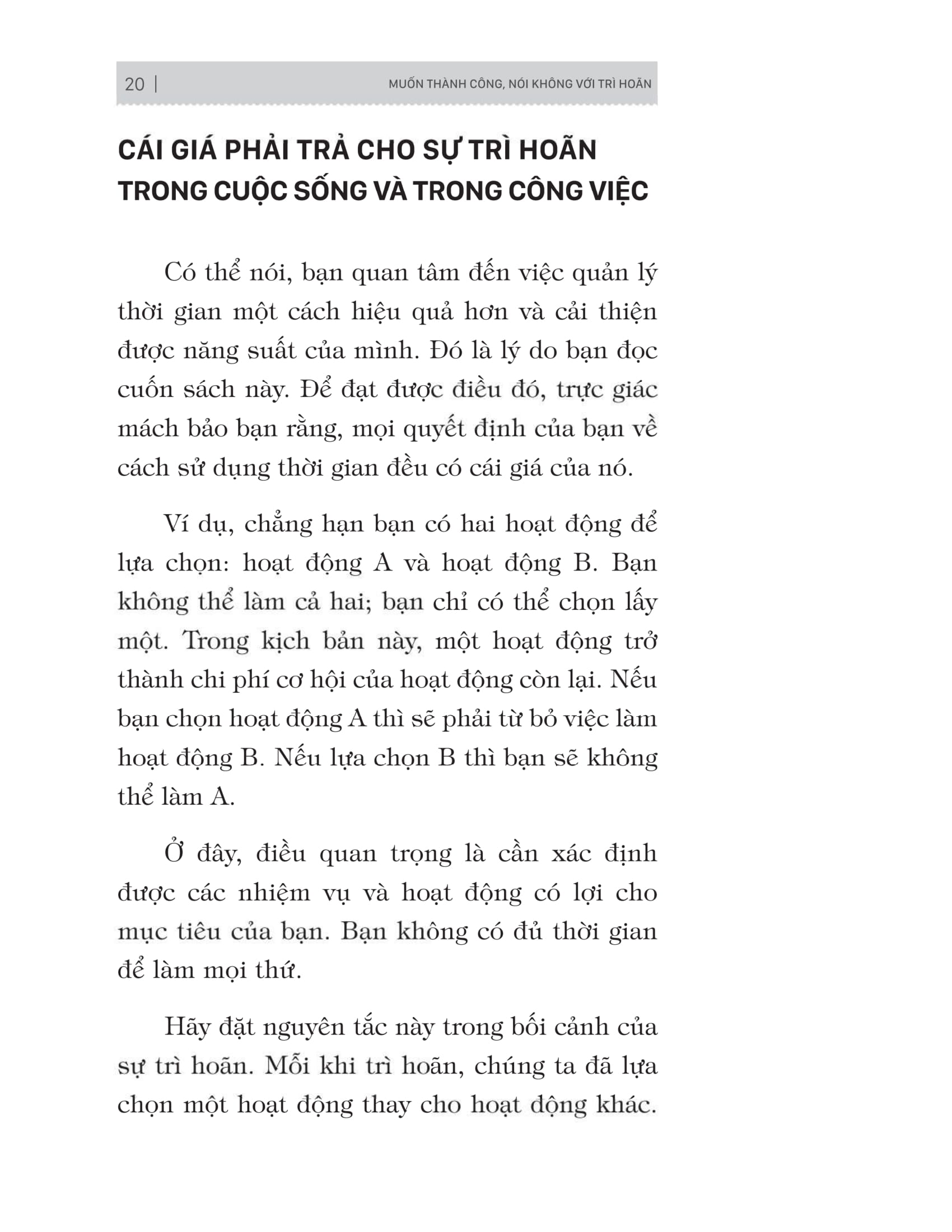 muốn thành công nói không với trì hoãn - 21 nguyên tắc vàng đập tan sự trì hoãn