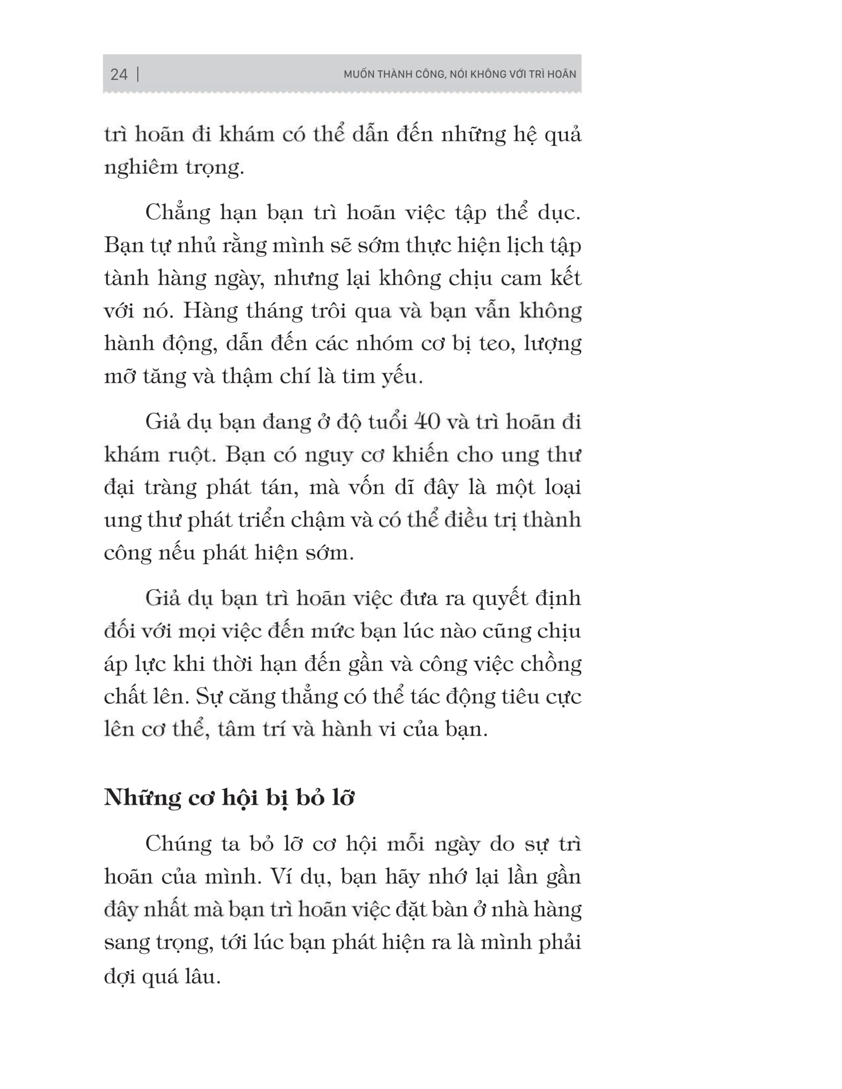 muốn thành công nói không với trì hoãn - 21 nguyên tắc vàng đập tan sự trì hoãn