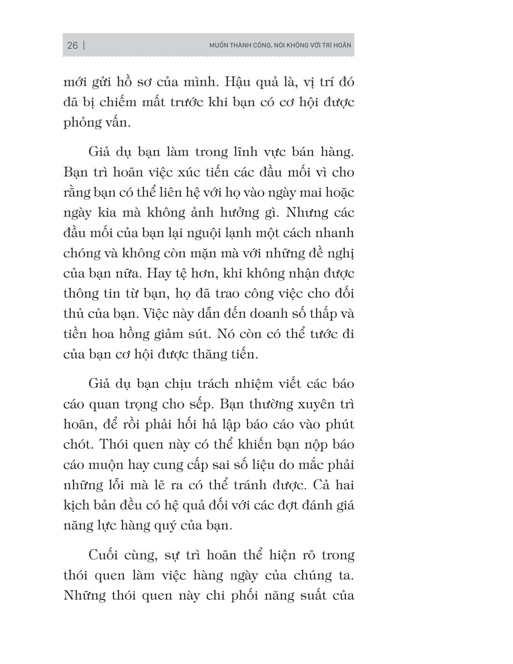 muốn thành công nói không với trì hoãn - 21 nguyên tắc vàng đập tan sự trì hoãn