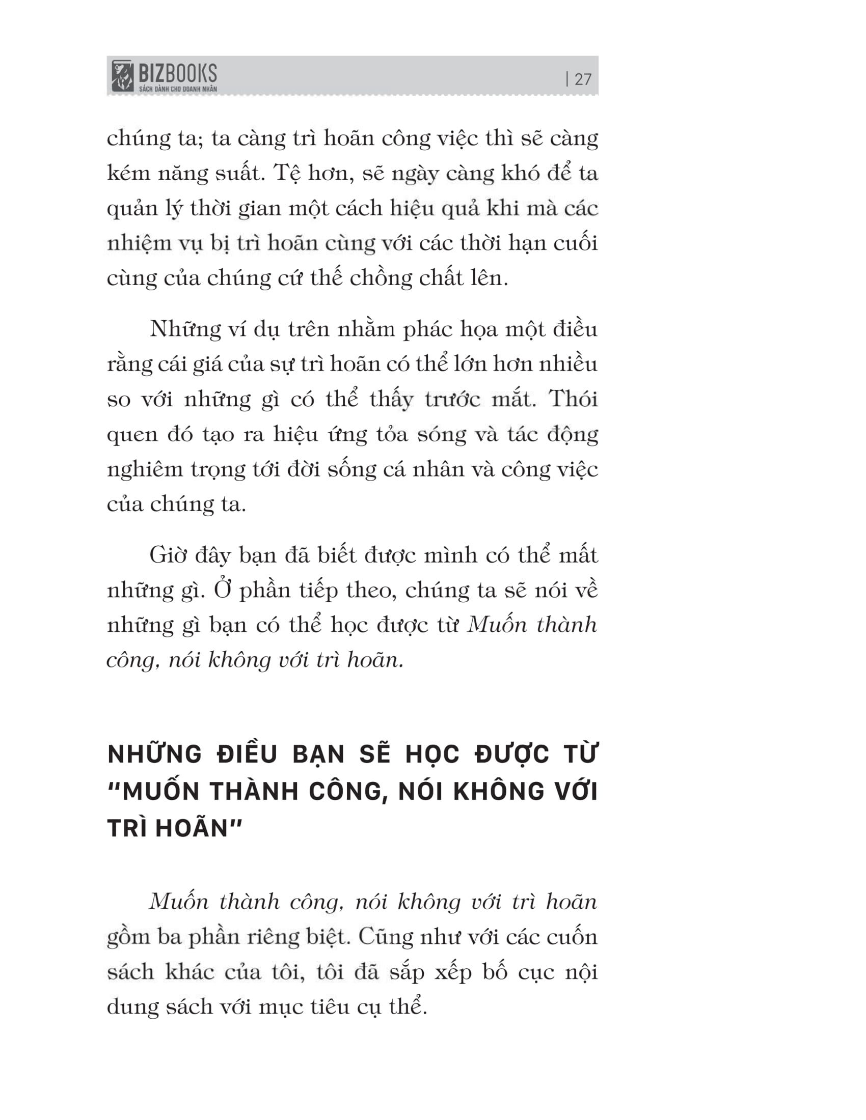 muốn thành công nói không với trì hoãn - 21 nguyên tắc vàng đập tan sự trì hoãn