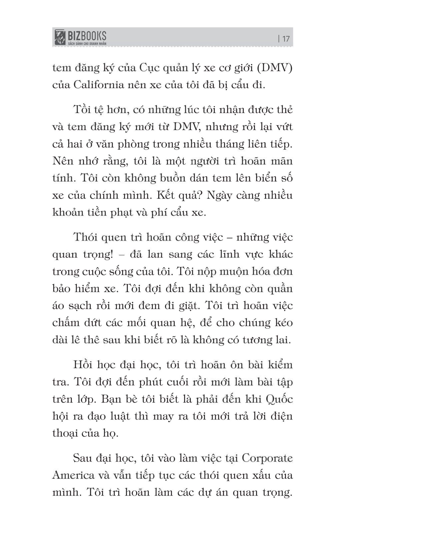 muốn thành công nói không với trì hoãn - 21 nguyên tắc vàng đập tan sự trì hoãn
