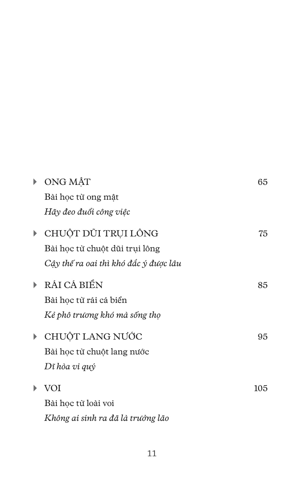 muông thú dạy ta bài học cuộc sống