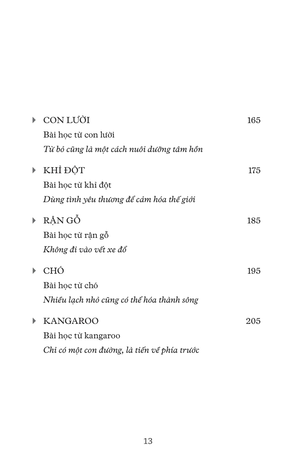 muông thú dạy ta bài học cuộc sống