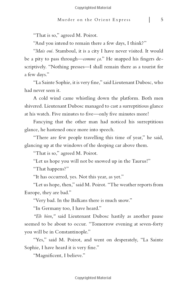 murder on the orient express: a hercule piorot mystery