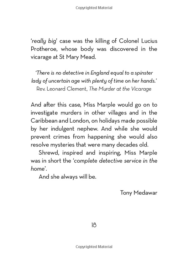 murder, she said: the quotable miss marple