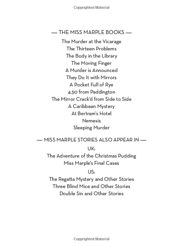 murder, she said: the quotable miss marple