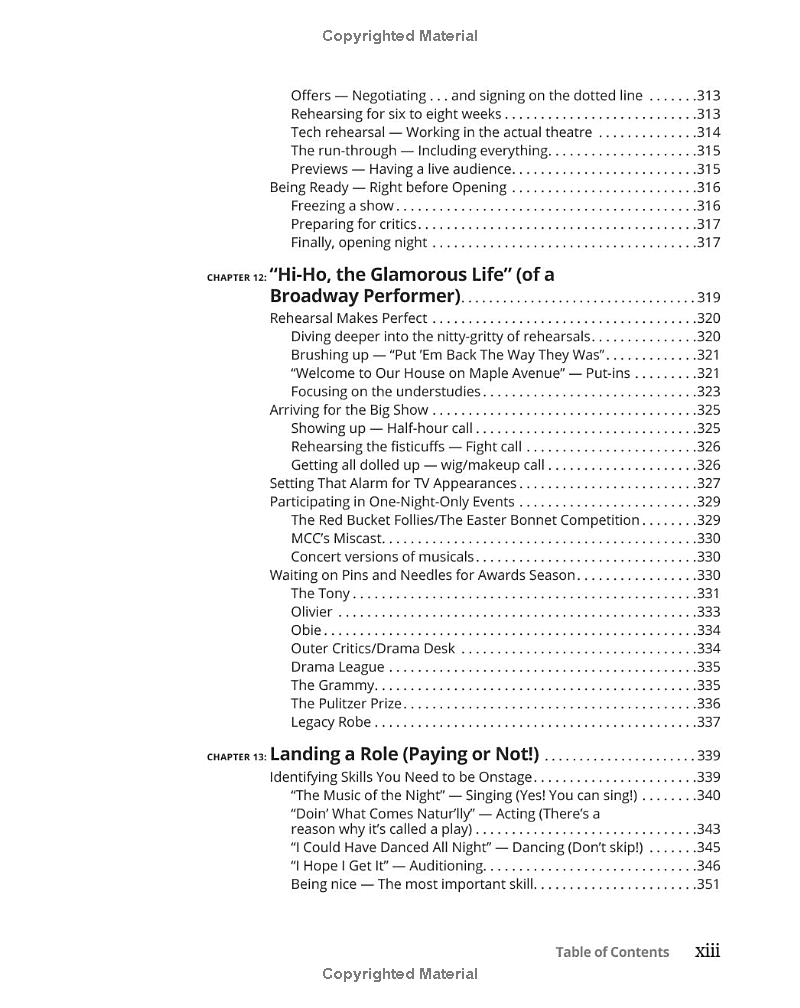 musical theatre for dummies